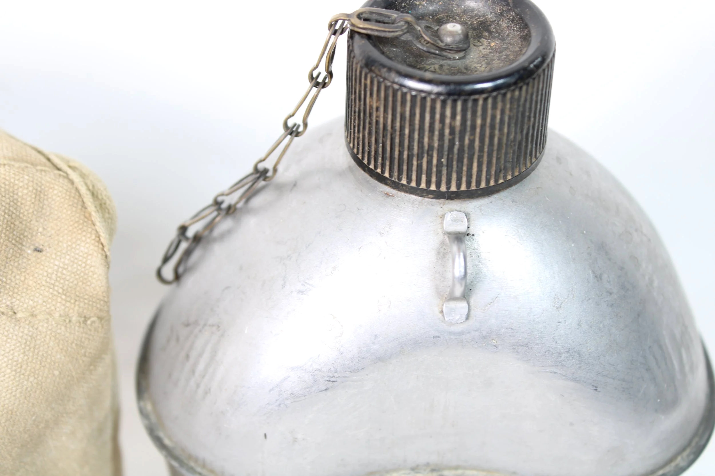 WW2 Canteen Set  1941 Cover M1941 US Canteen Cavalry Extension Hanger 1943 Canteen