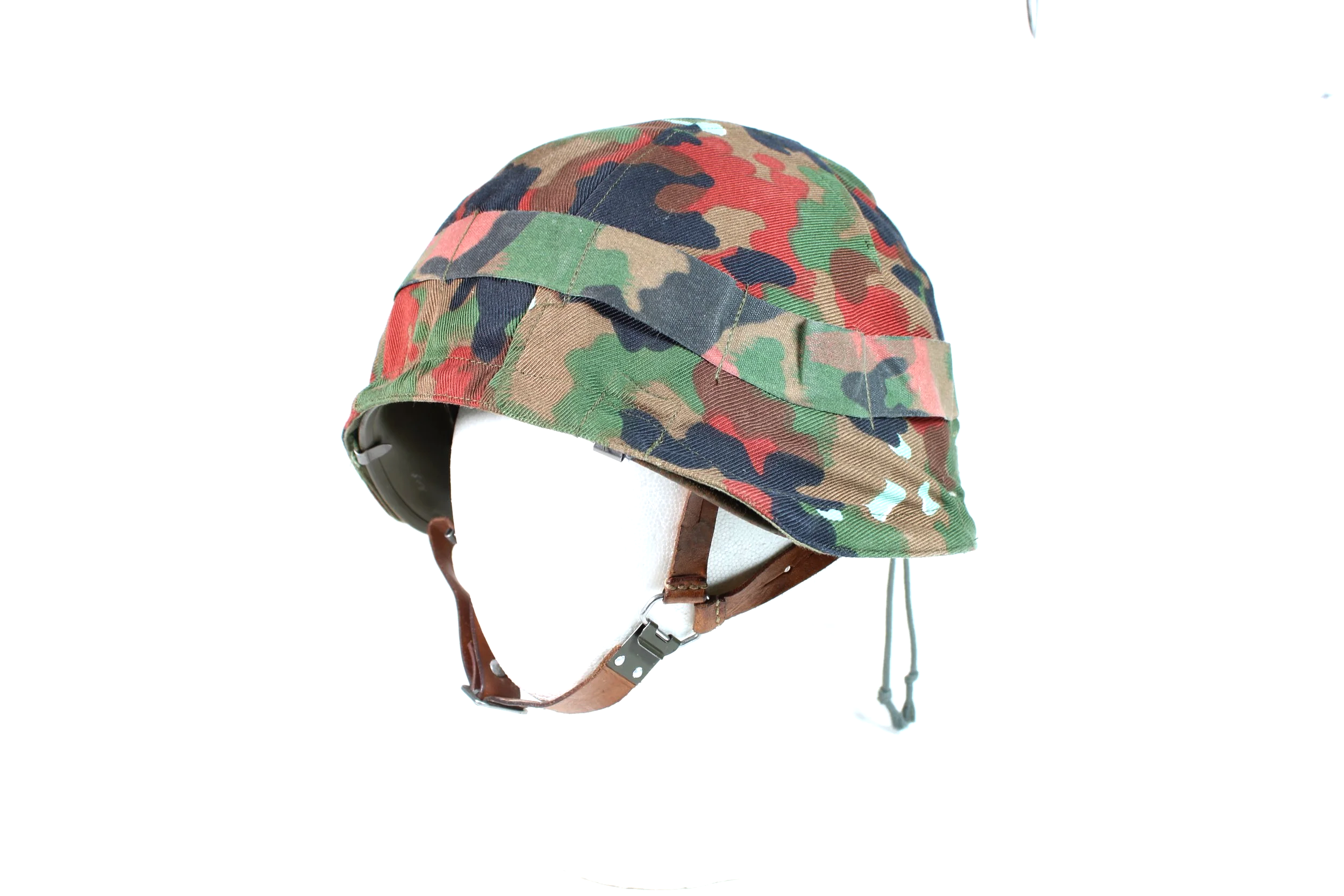 Swiss M71 Alpenflage Camouflage Helmet (Named)