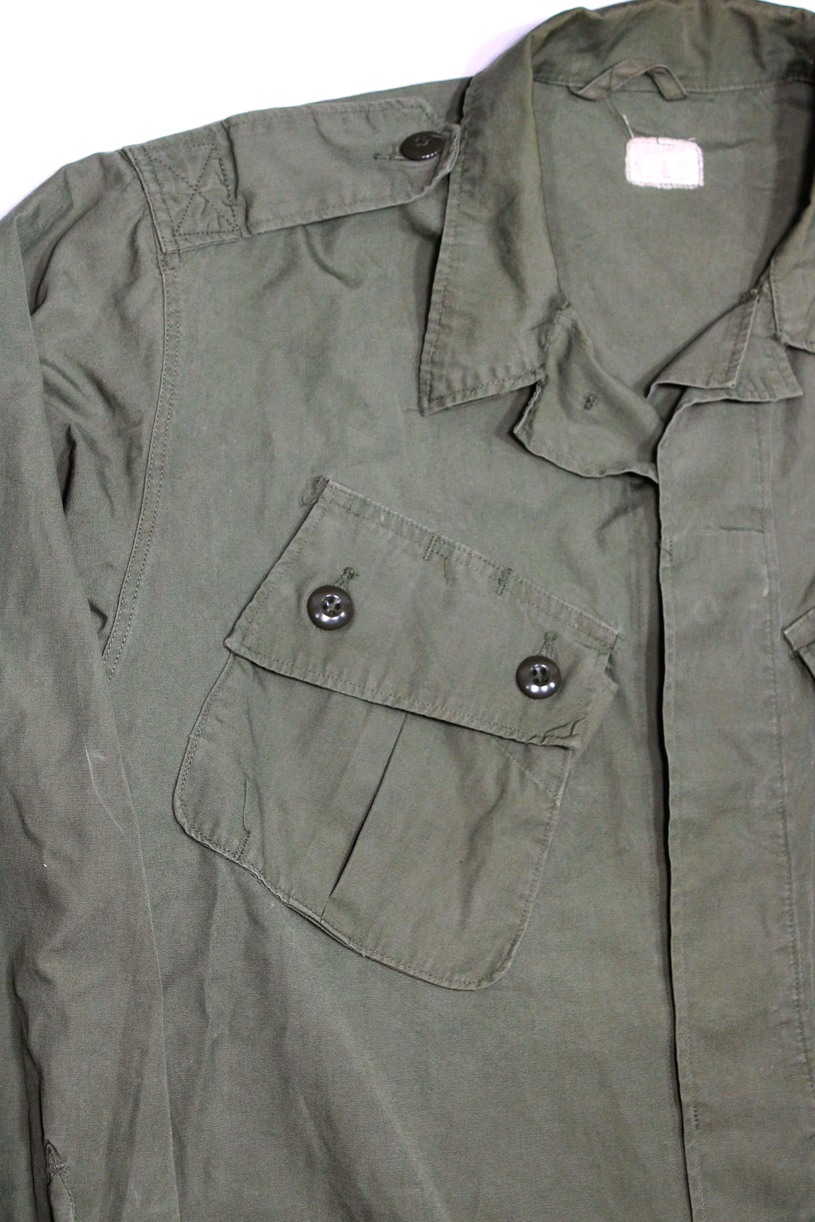1st Pattern Jungle Jacket Vietnam War Poplin Exposed Button Medium Regular