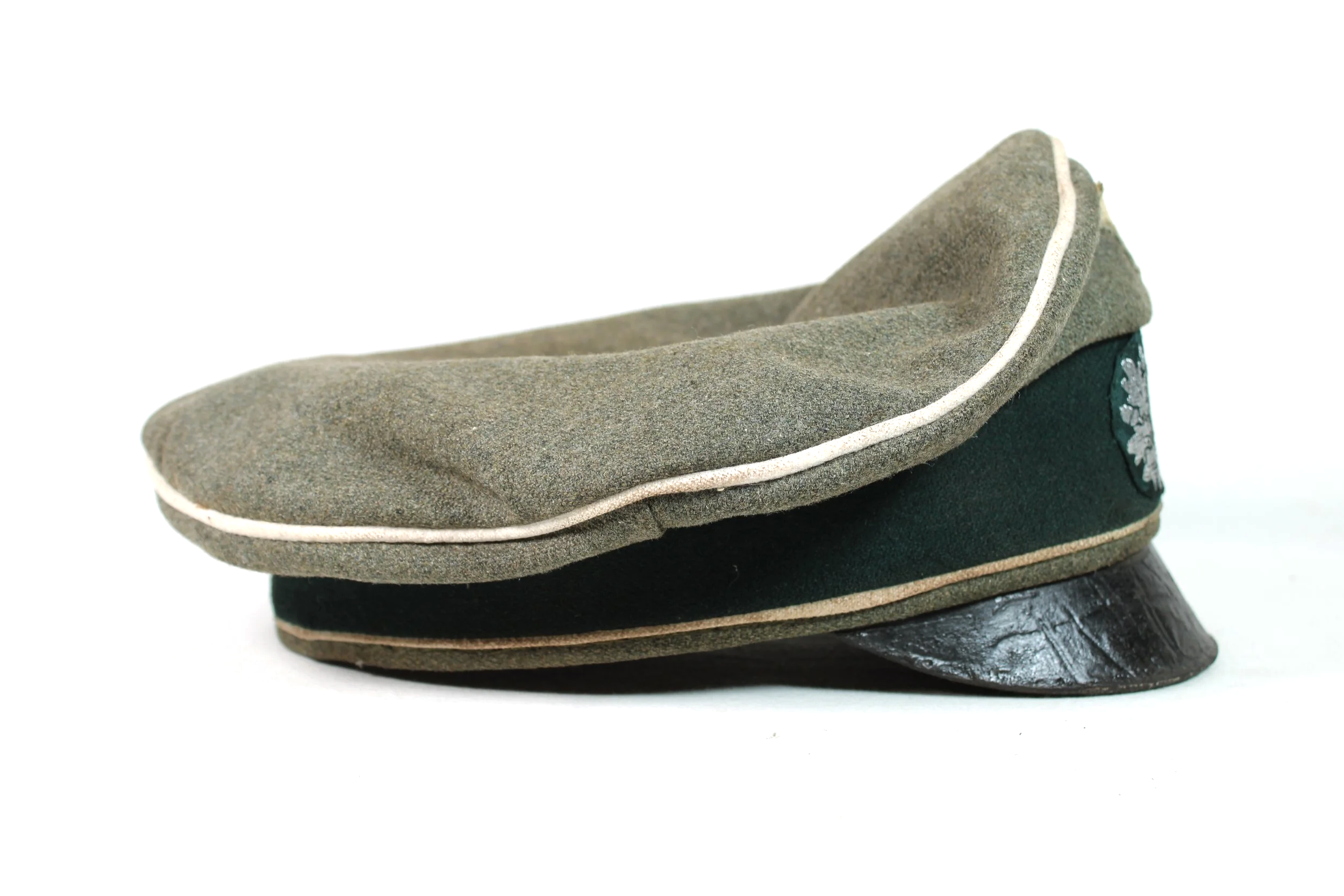 Old Michael Janke High Quality Heer Infantry Crusher Visor Cap WW2 German Reproduction