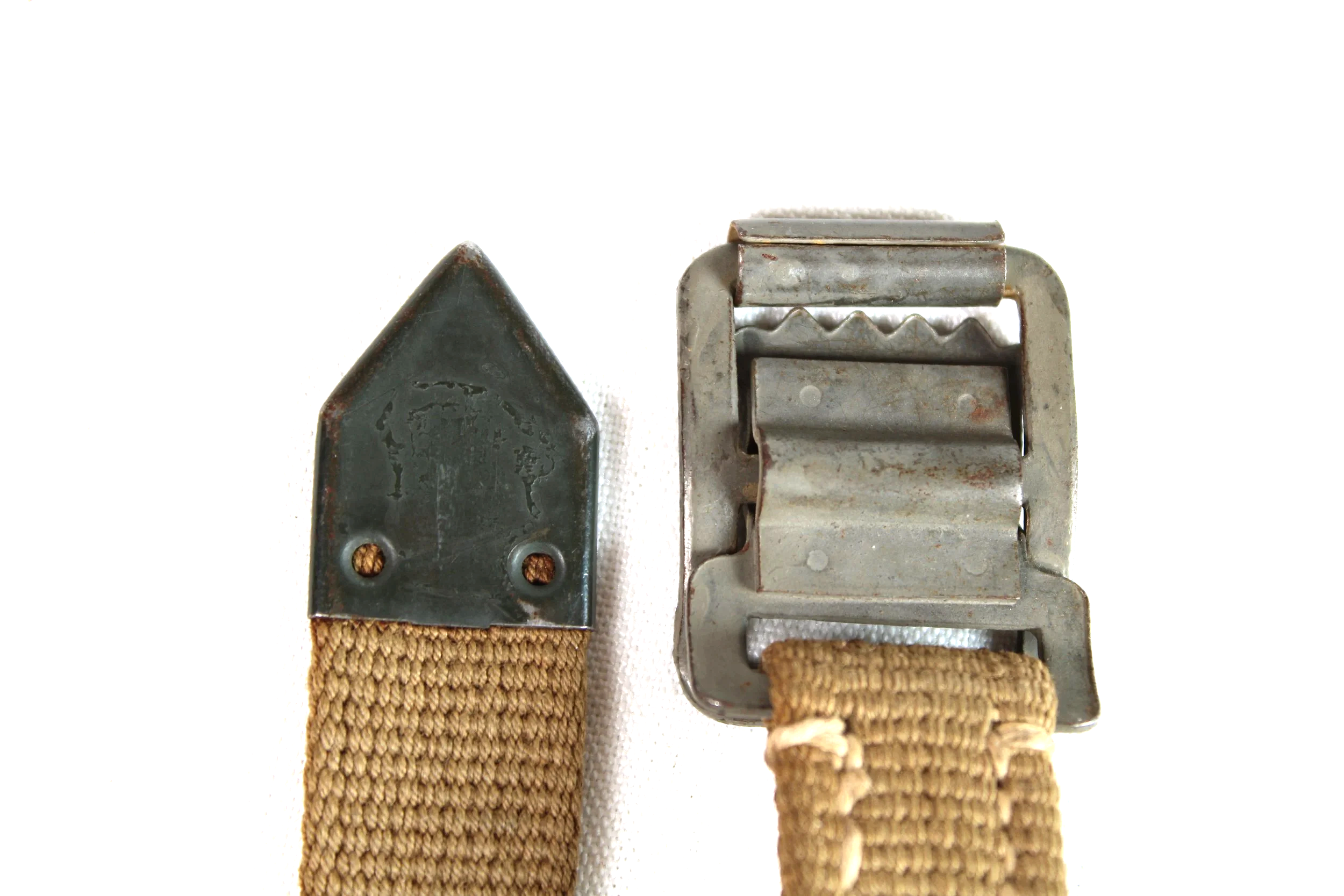 Unissued Original German WWII Tropical Tornister Equipment Strap Marked LUX