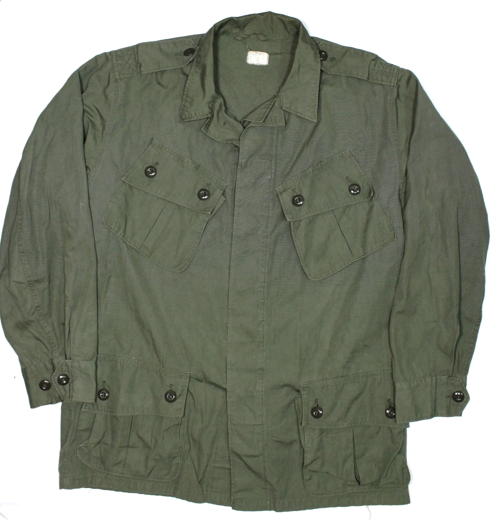 1st Pattern Jungle Jacket Vietnam War Poplin Exposed Button Medium Regular