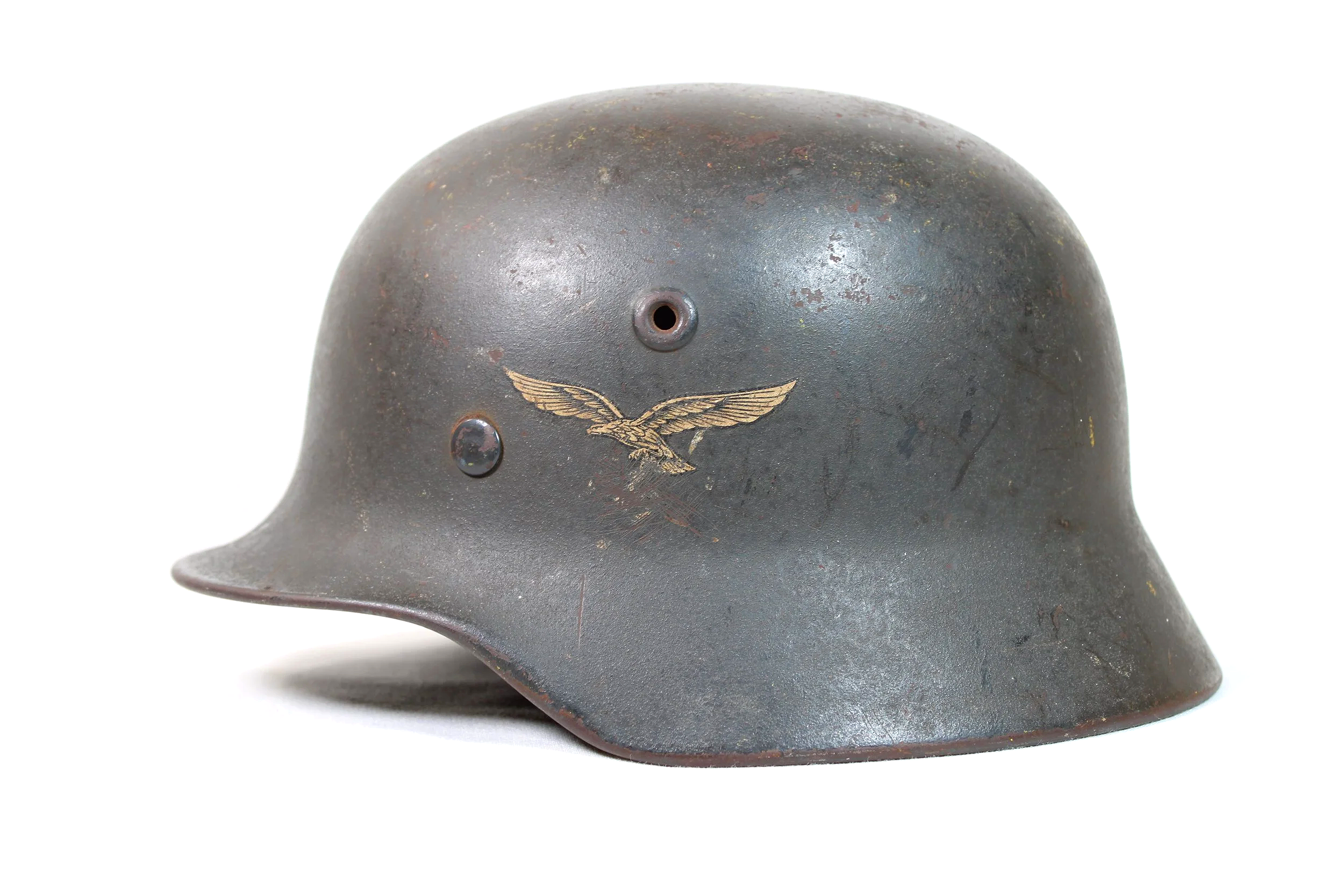 Original WW2 German Luftwaffe Q62 M40 Single Decal Helmet