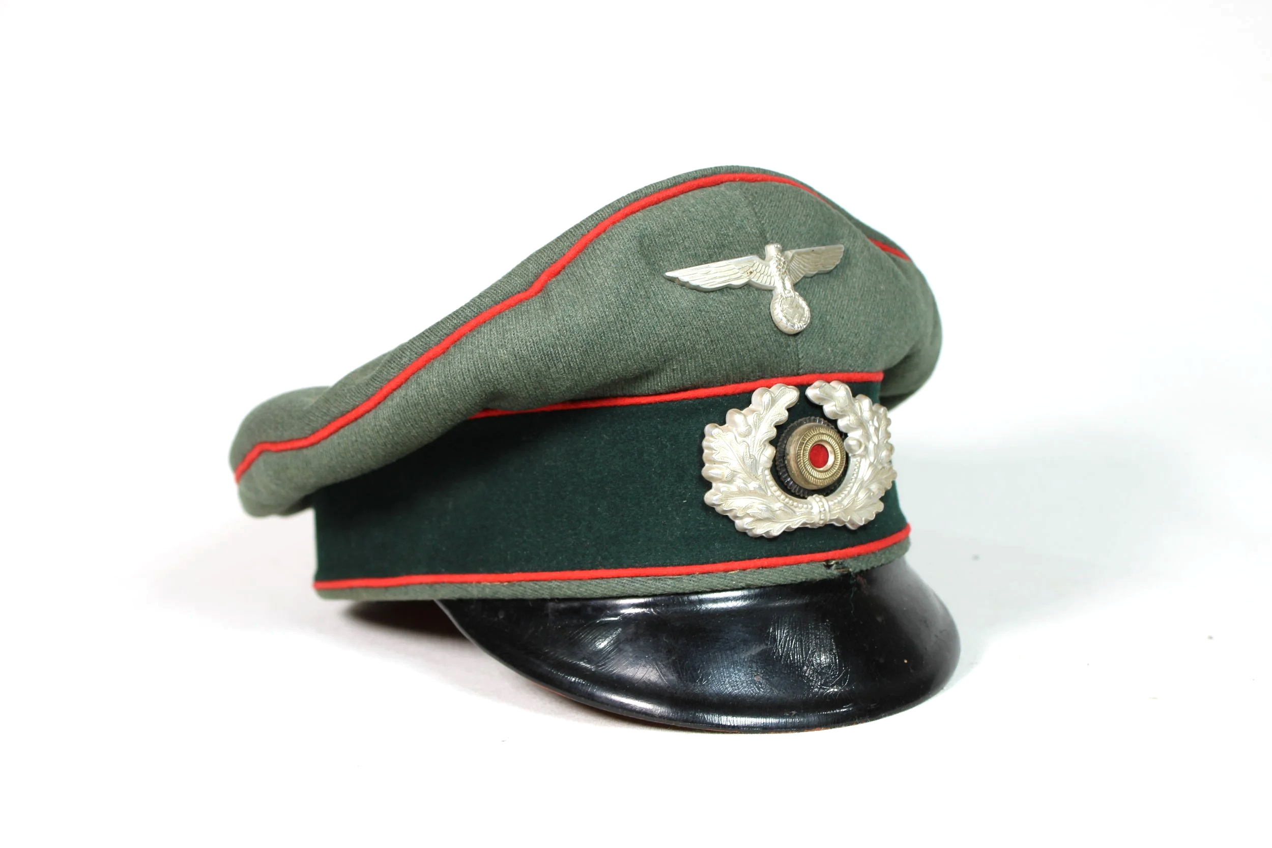 Heer Enlisted Artillery Visor Cap Original WW2 German (Schirmmütze) Size 57 1/2