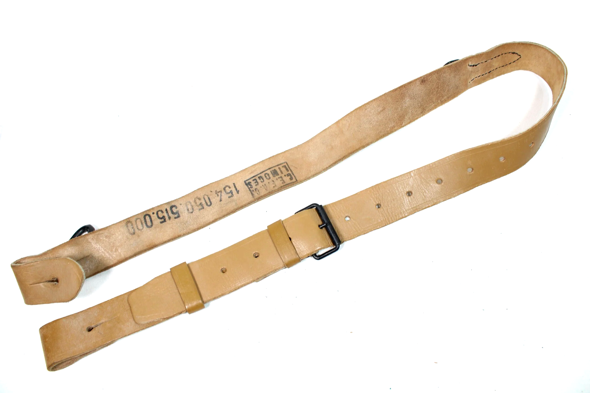 French Leather Sling Strap With Hook