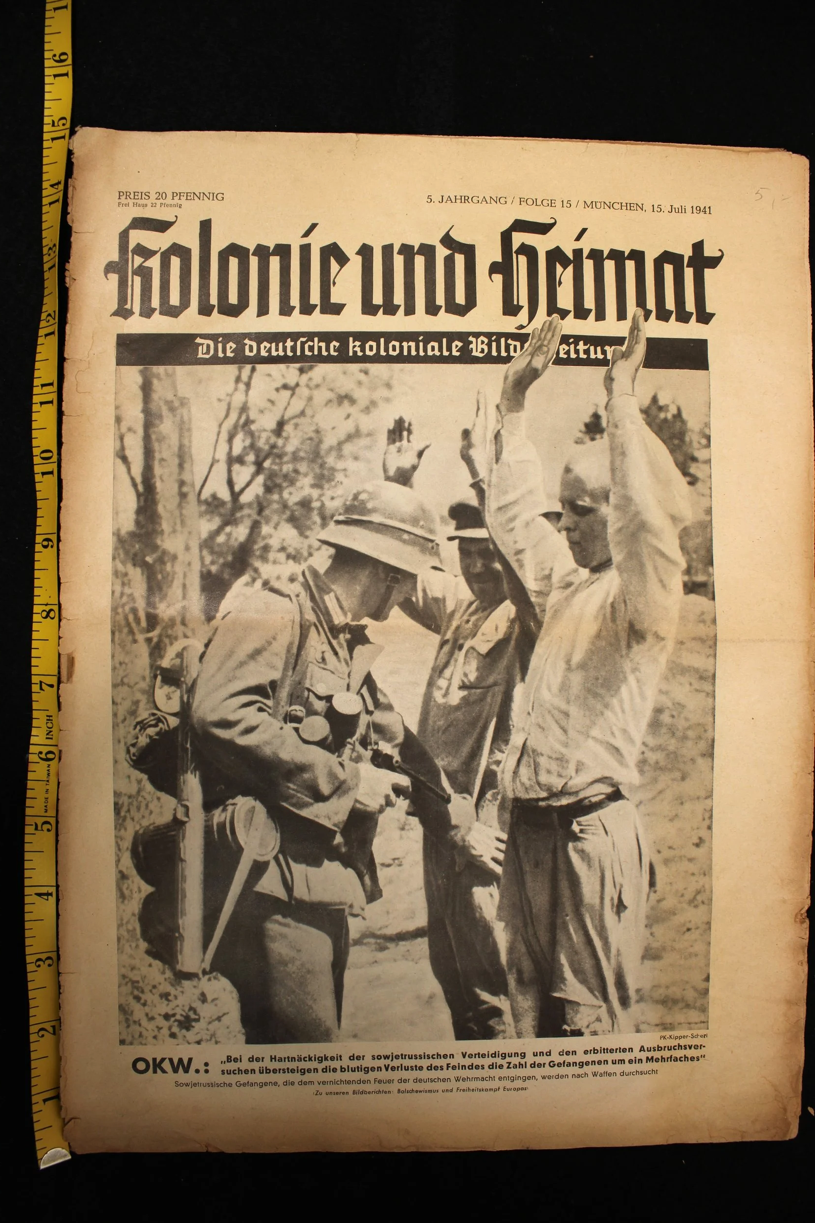 WW2 German Kolonie und Heimat" (Colony and Homeland) Propaganda Magazine 1941