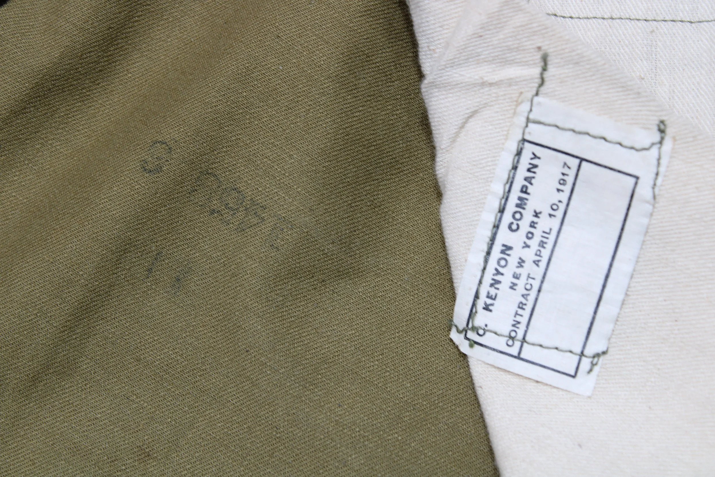 Original WWI US M1817 Canvas Breeches