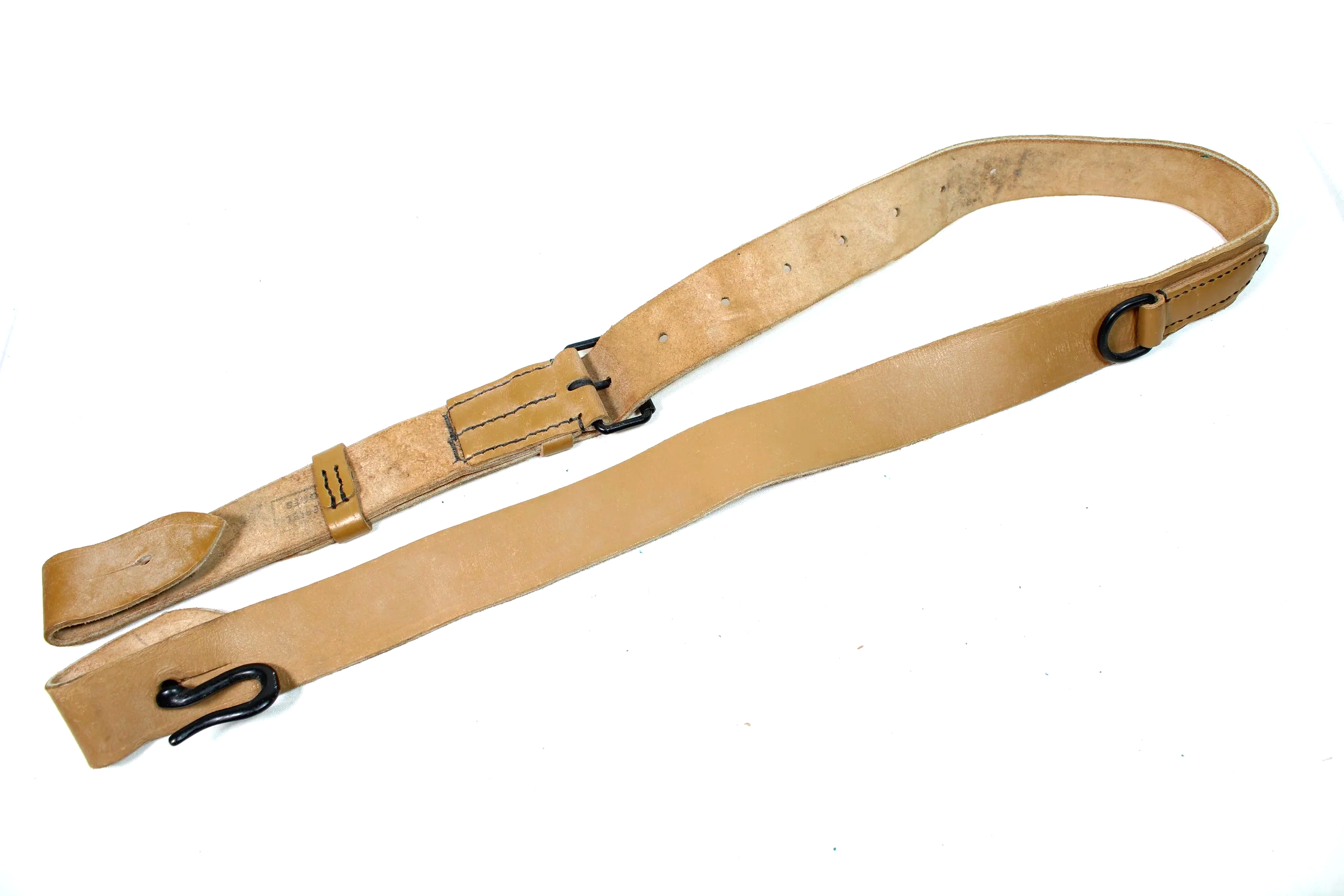 French Leather Sling Strap With Hook