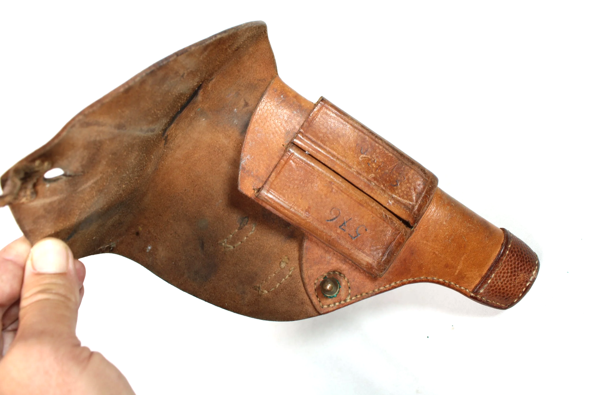 WWII Swedish Browning Pistol Holster Leather M1903/07 1940 Dated