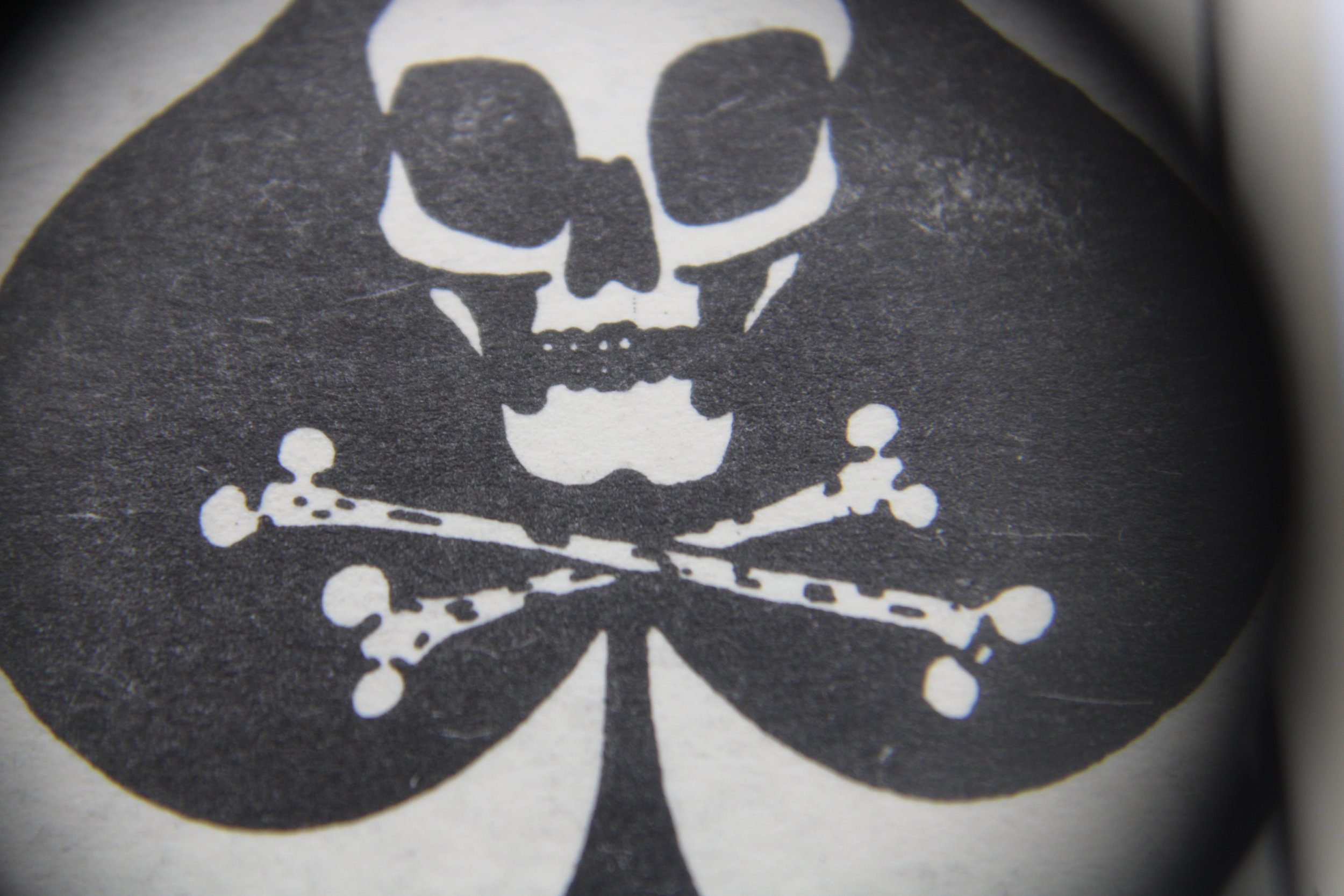 Vietnam War Original "DEATH CARD" Ace Of Spades