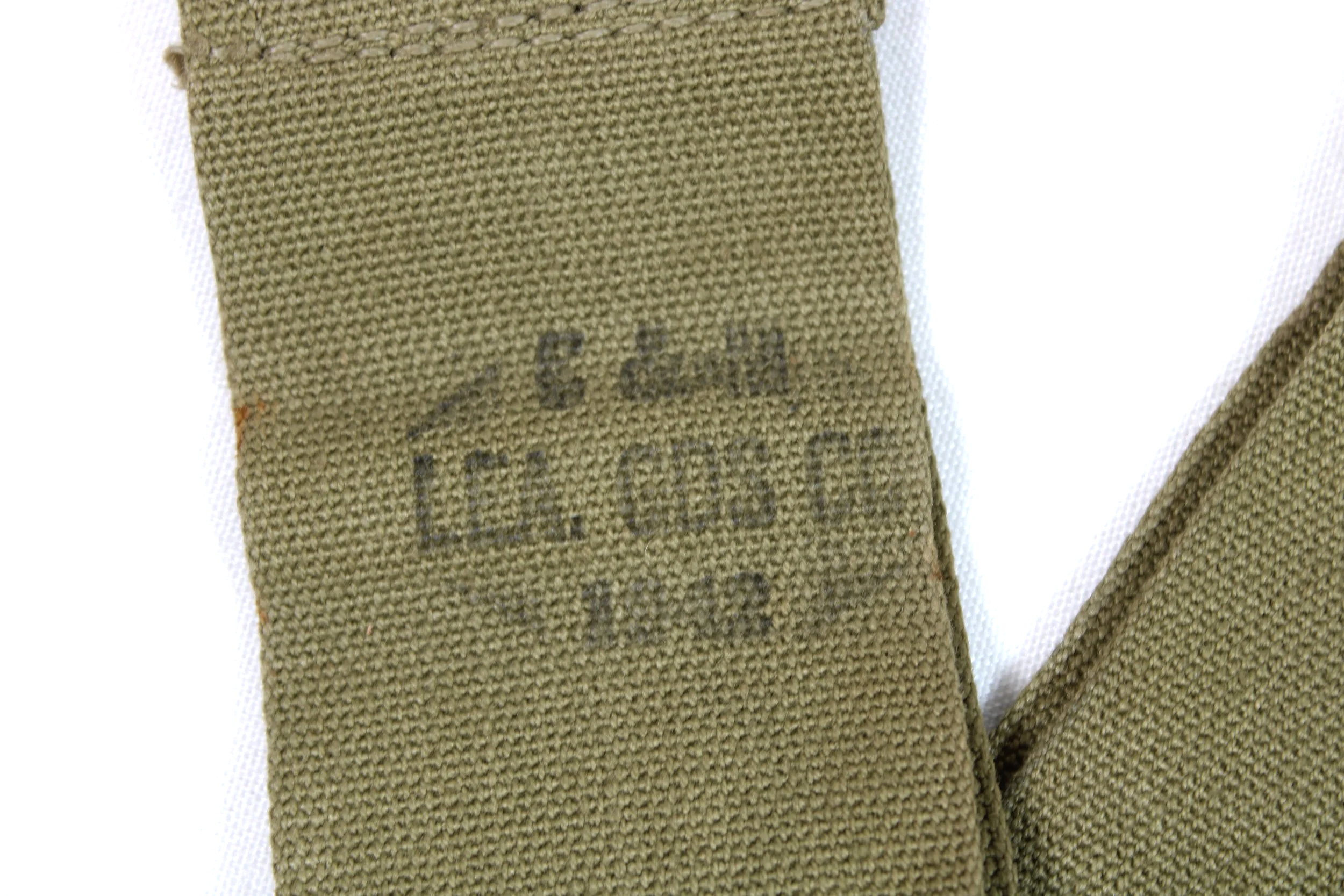 WWII US Army M1936 Musette Bag Khaki Canvas Shoulder Strap 1942 WW2