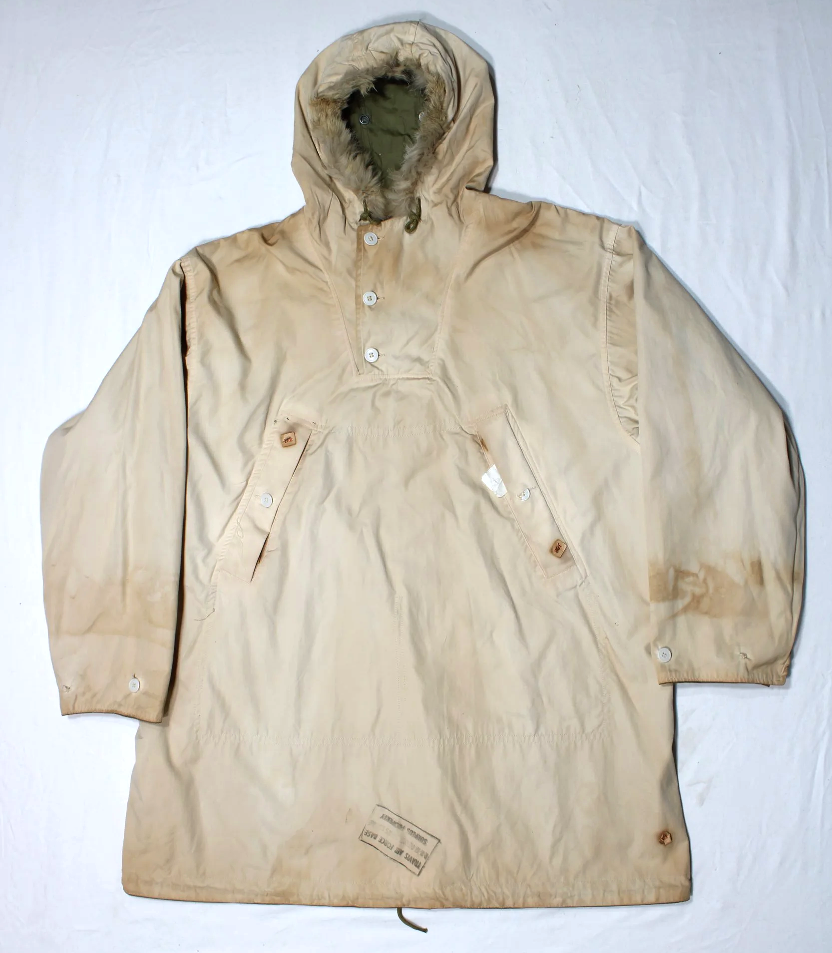 WW2 1940s US Army 10th Mountain Division Ski Parka Reversible Large Pullover