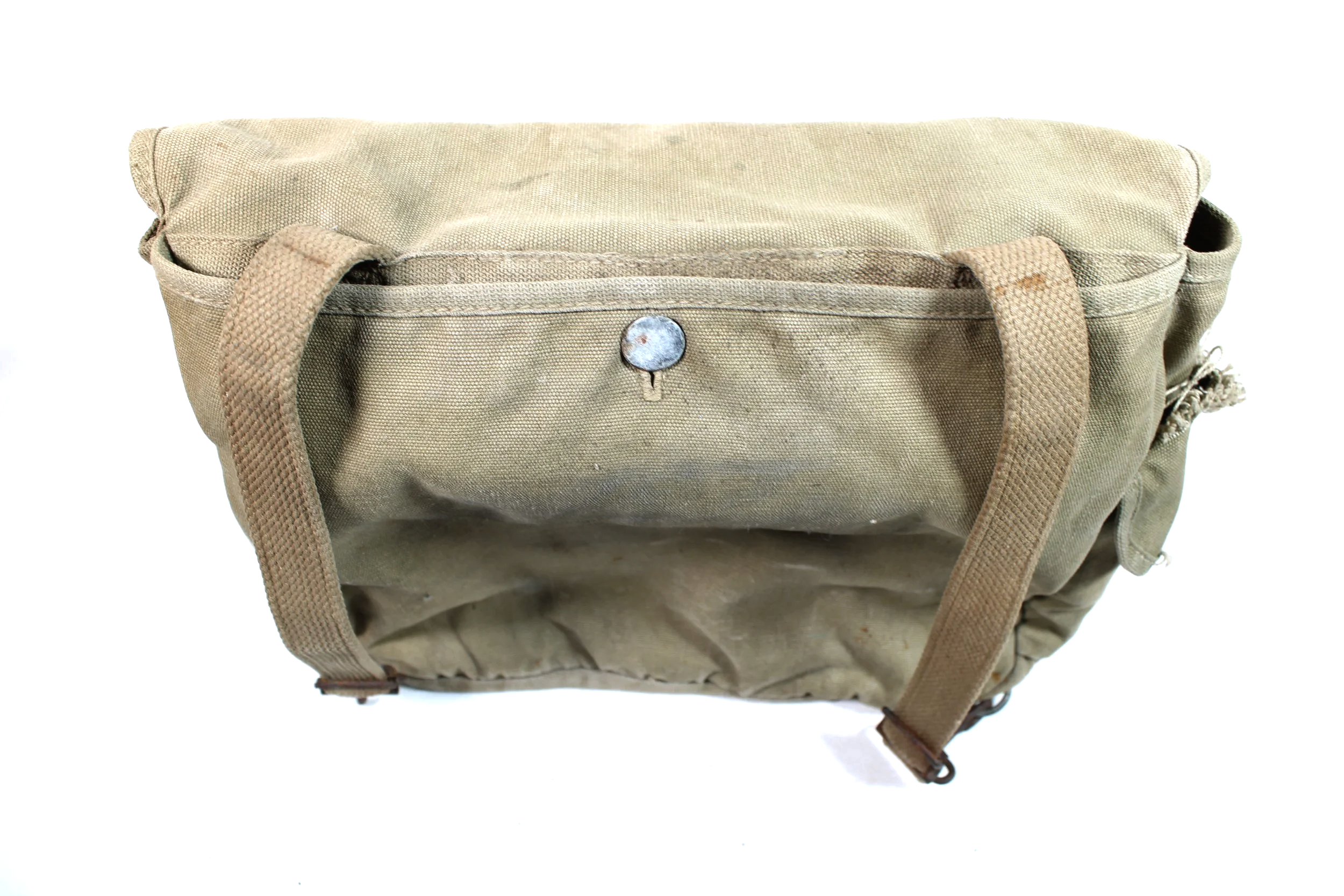 WWII US Military Kadin M1936 Musette Canvas Field Bag Dated 1942