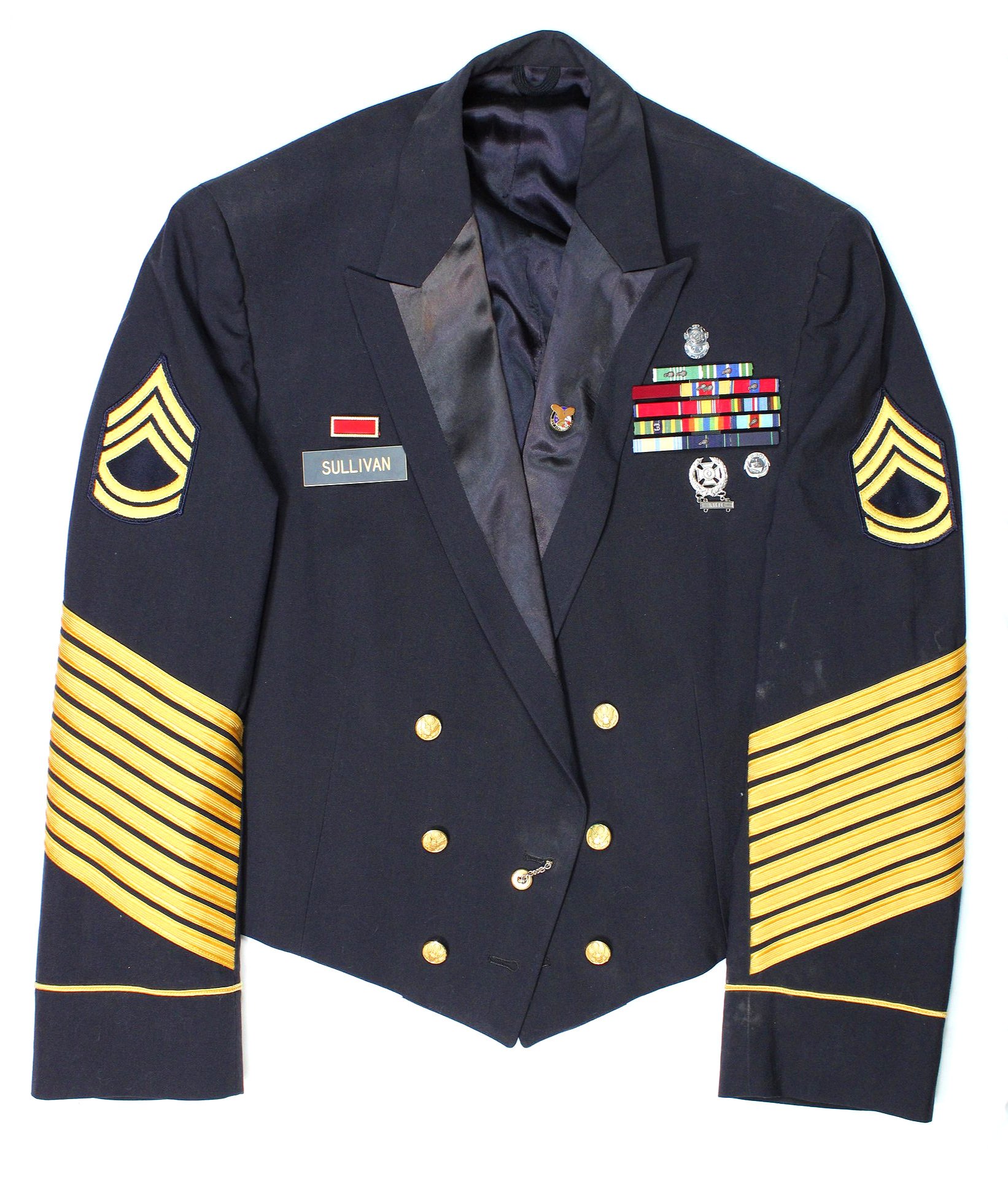 Named Highly Decorated 27 Years Of Service US Army Mess Dress Coat
