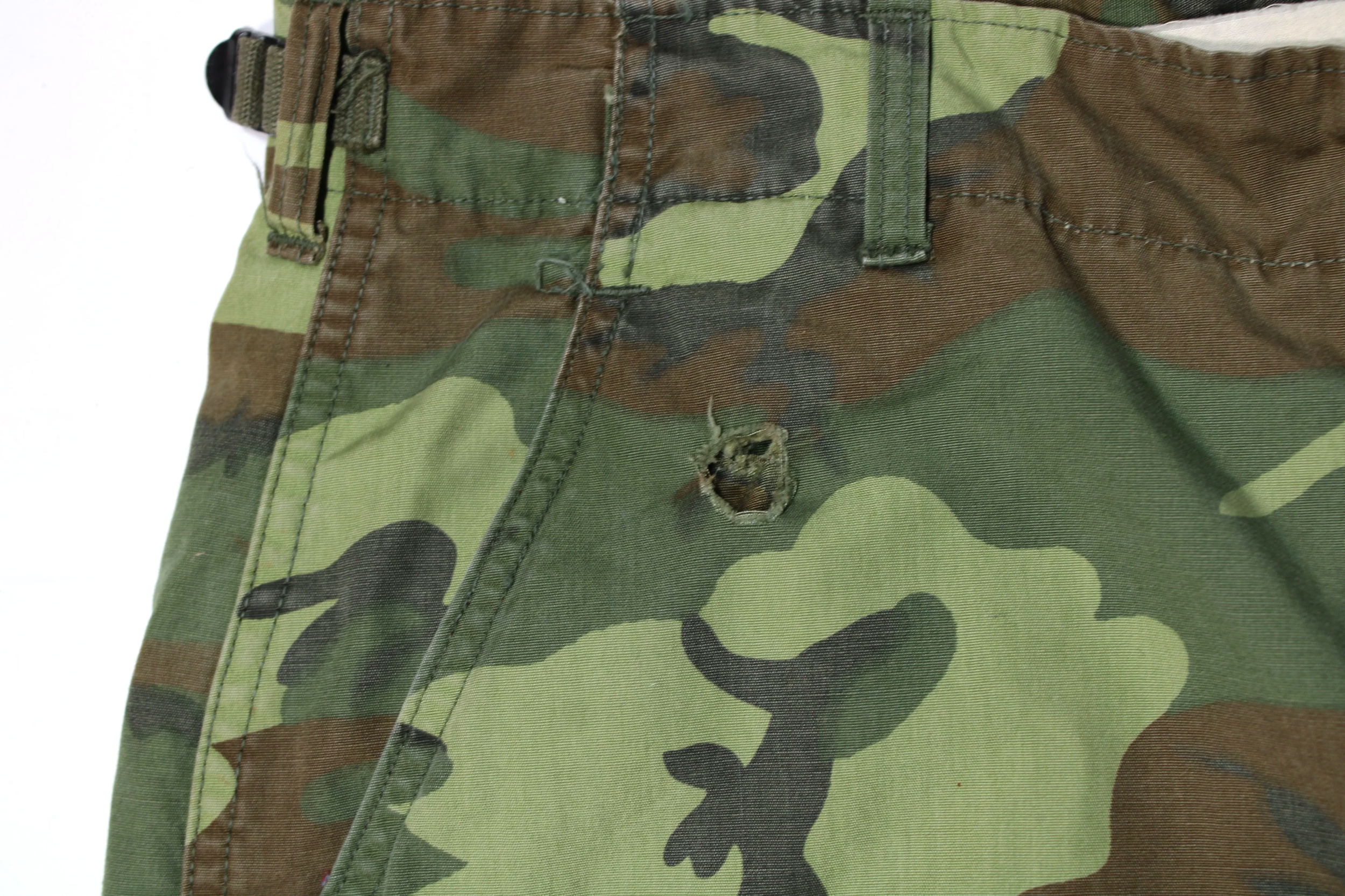 Early ERDL Camouflage Poplin Jungle Pants Vietnam War Medium