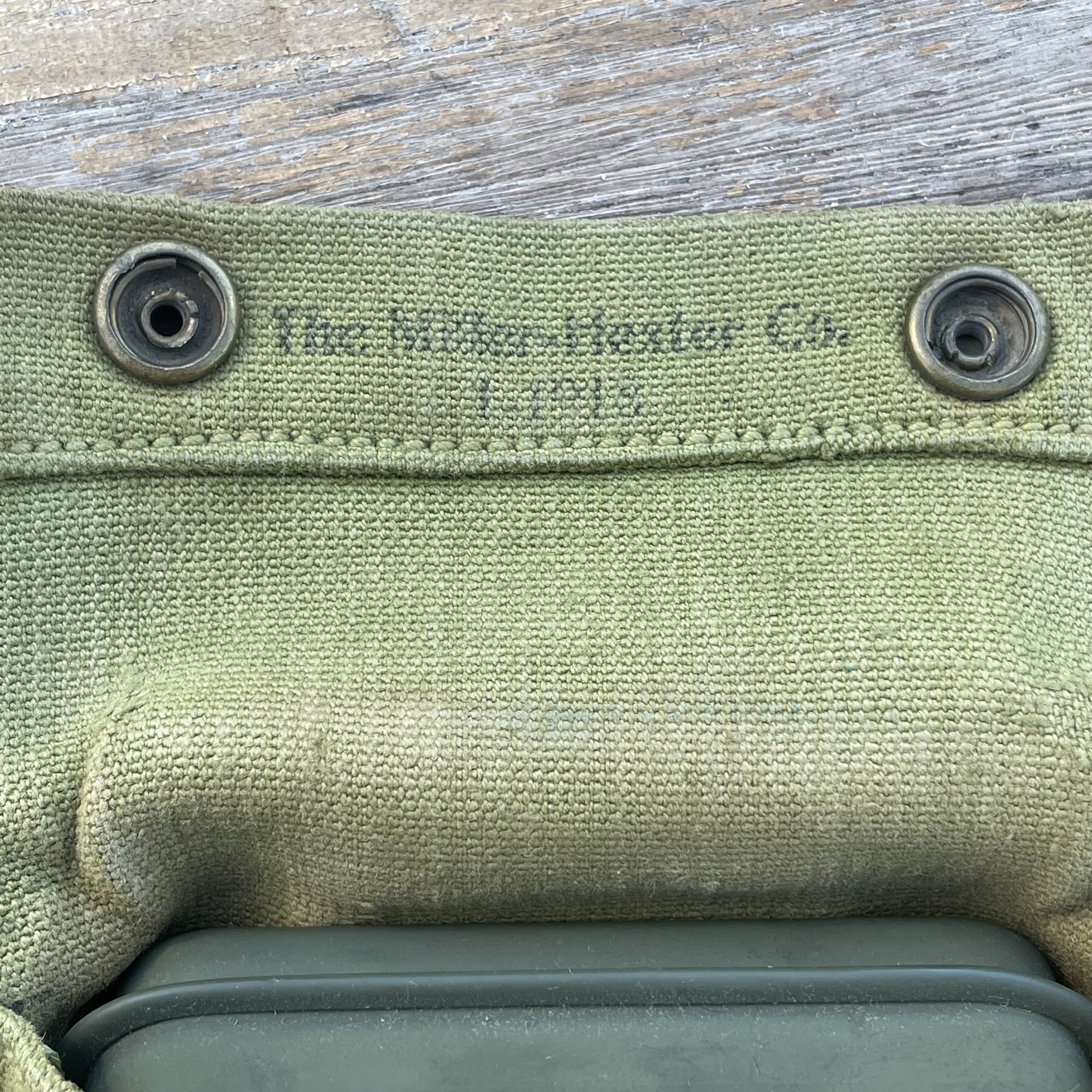 Original WW1 U.S. First Aid Pouch 1918 w/ Sealed Carlisle Bandage Tin