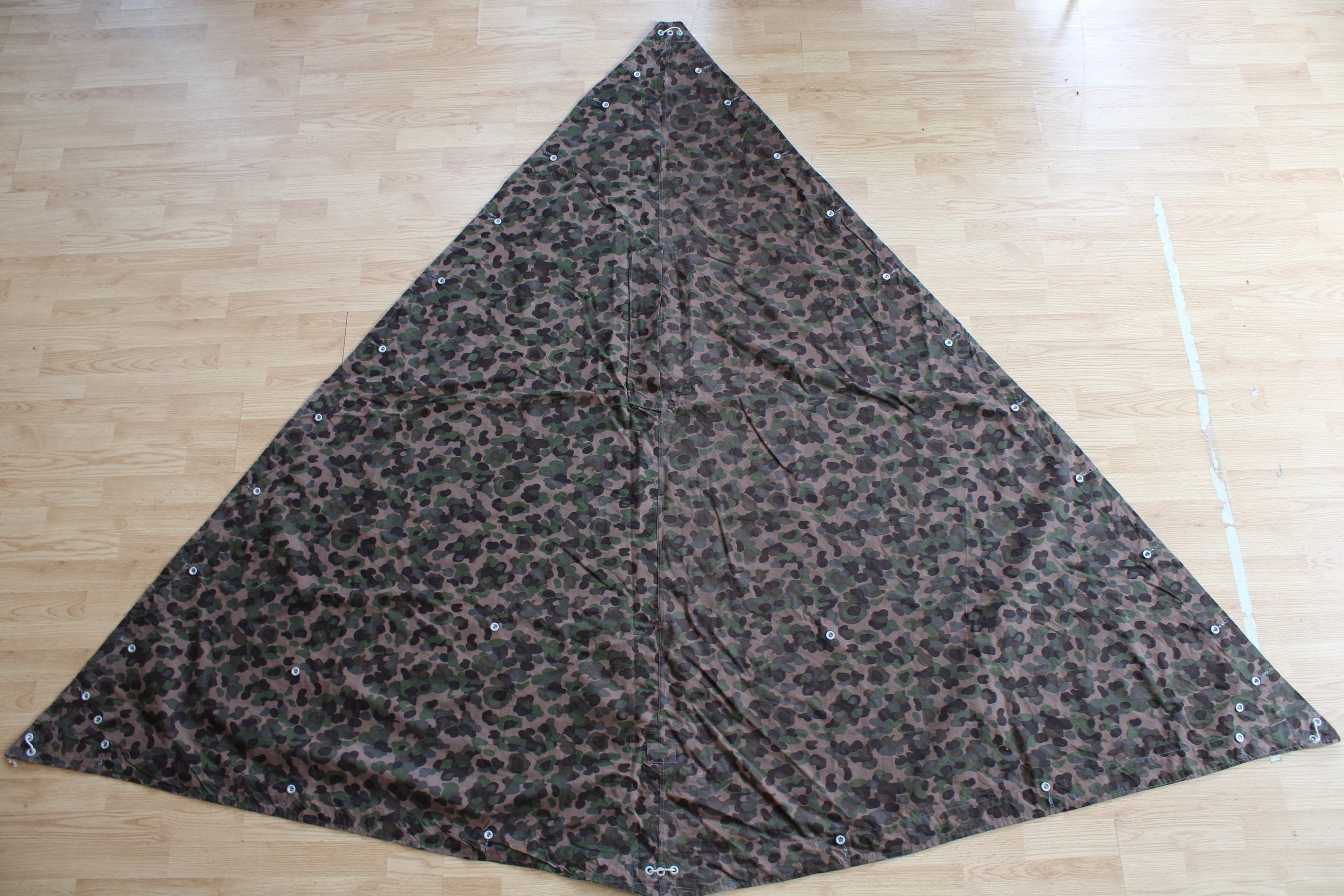 Austrian Army Zeltbahn/Poncho/Shelter Quarter Reversible KAZ 57 Splinter / Peadot / Steintarn Zeltbahn