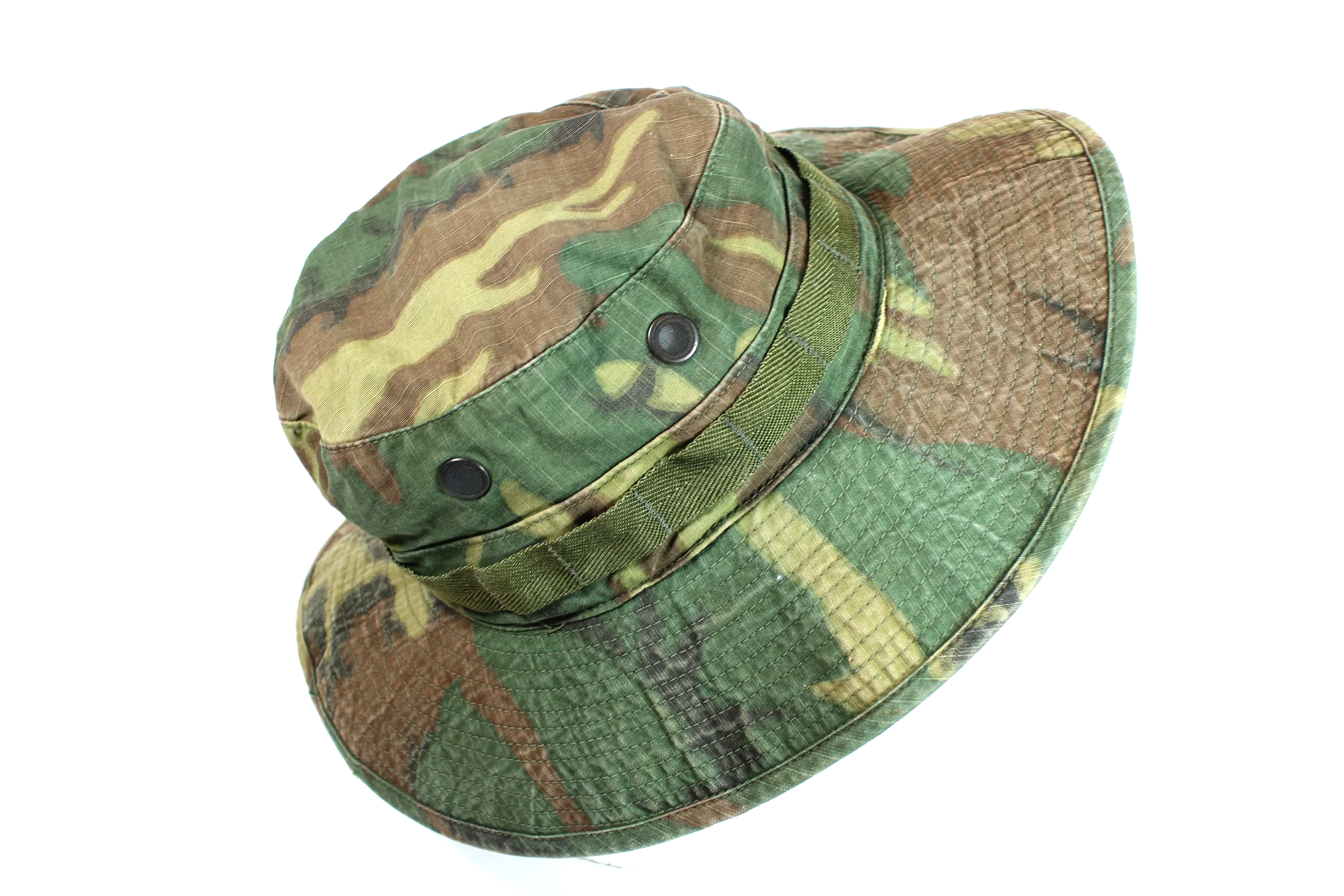 ERDL Camouflage Boonie Hat 1968 Vietnam War Size 6 7/8