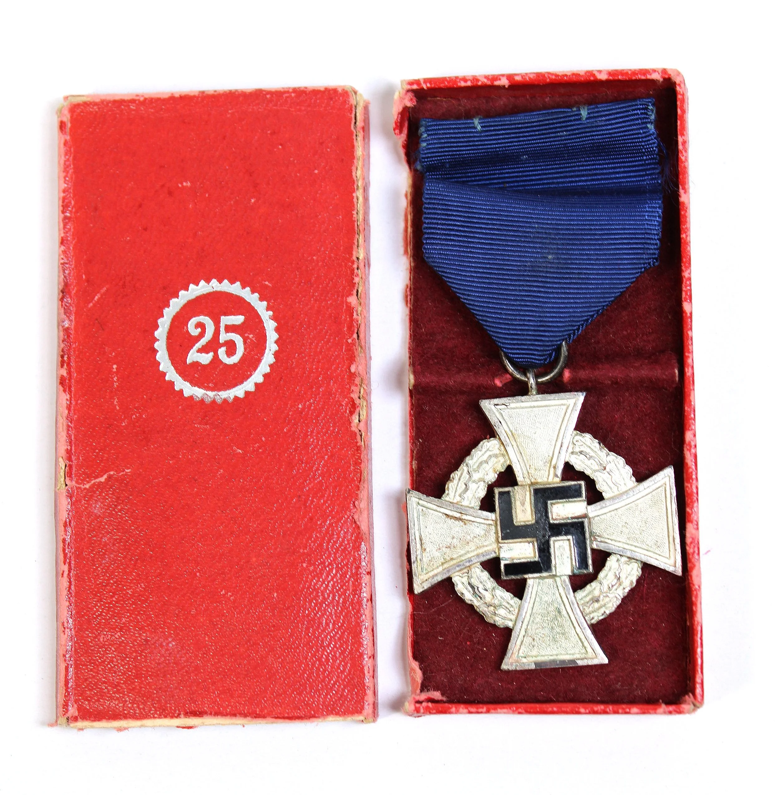 Original Third Reich Faithful Service Medal 25 Years In Box