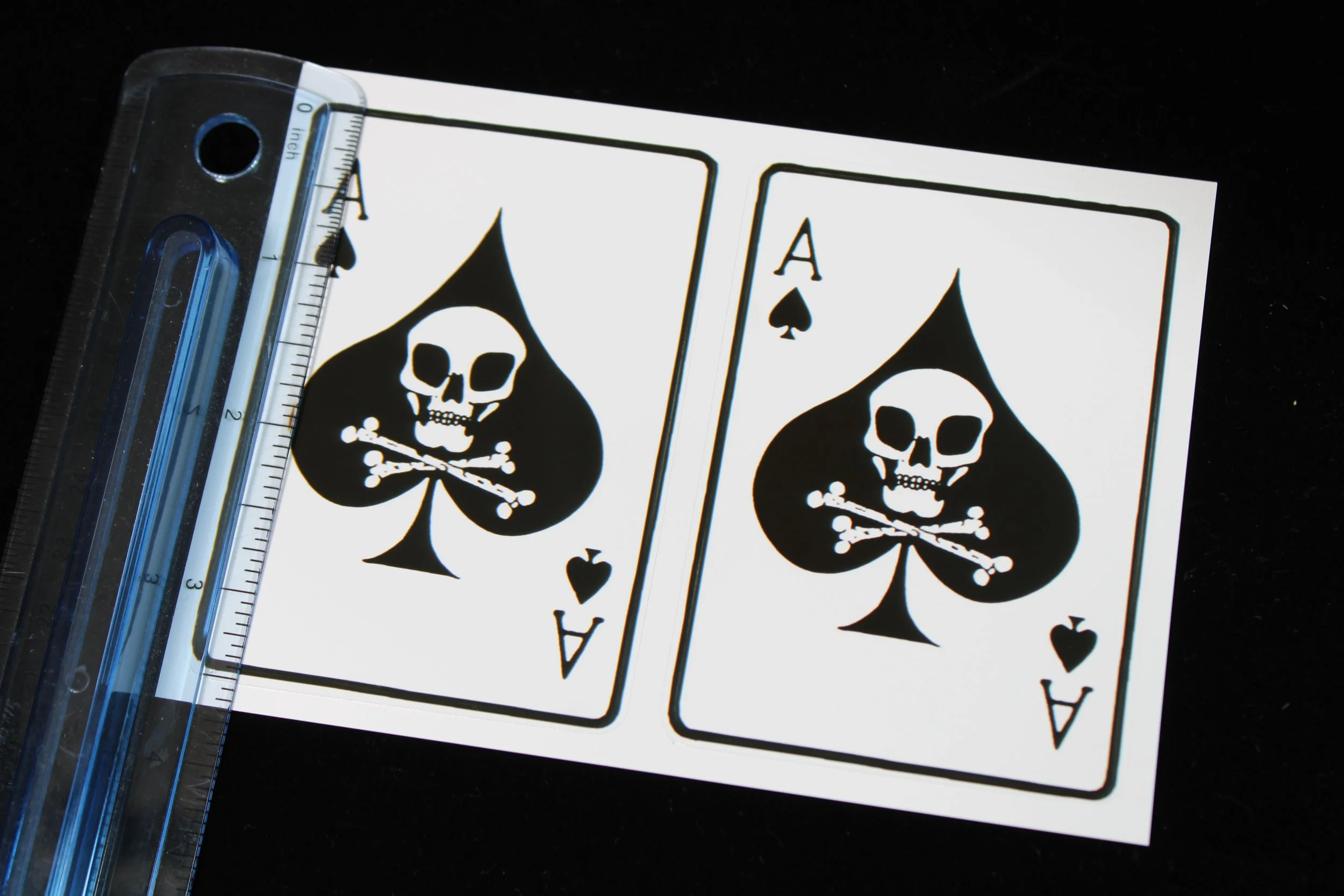 2 Large Vietnam Death Card Stickers