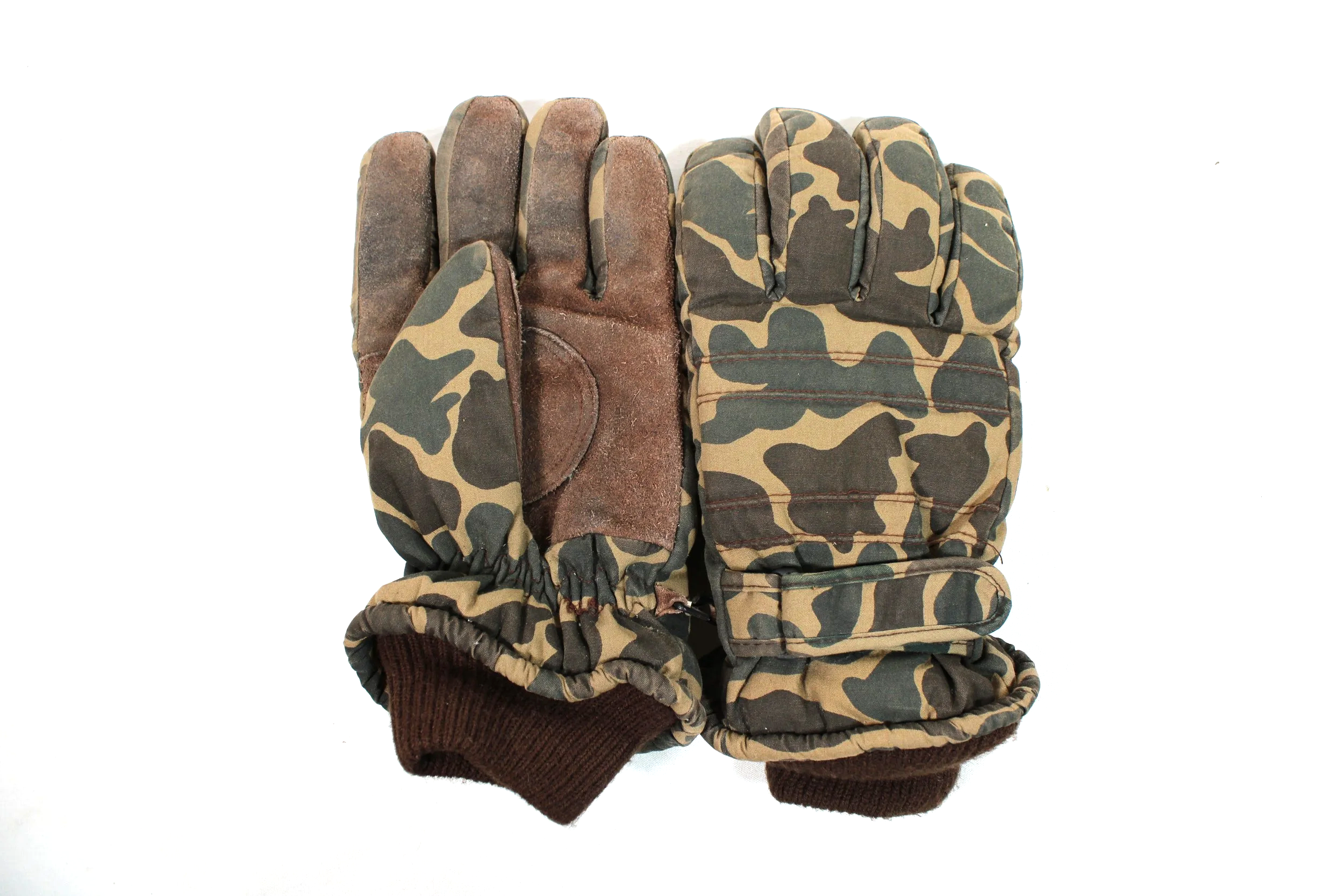 Vintage Thinsulate Waterproof Camouflage Winter Hunting Gloves Large