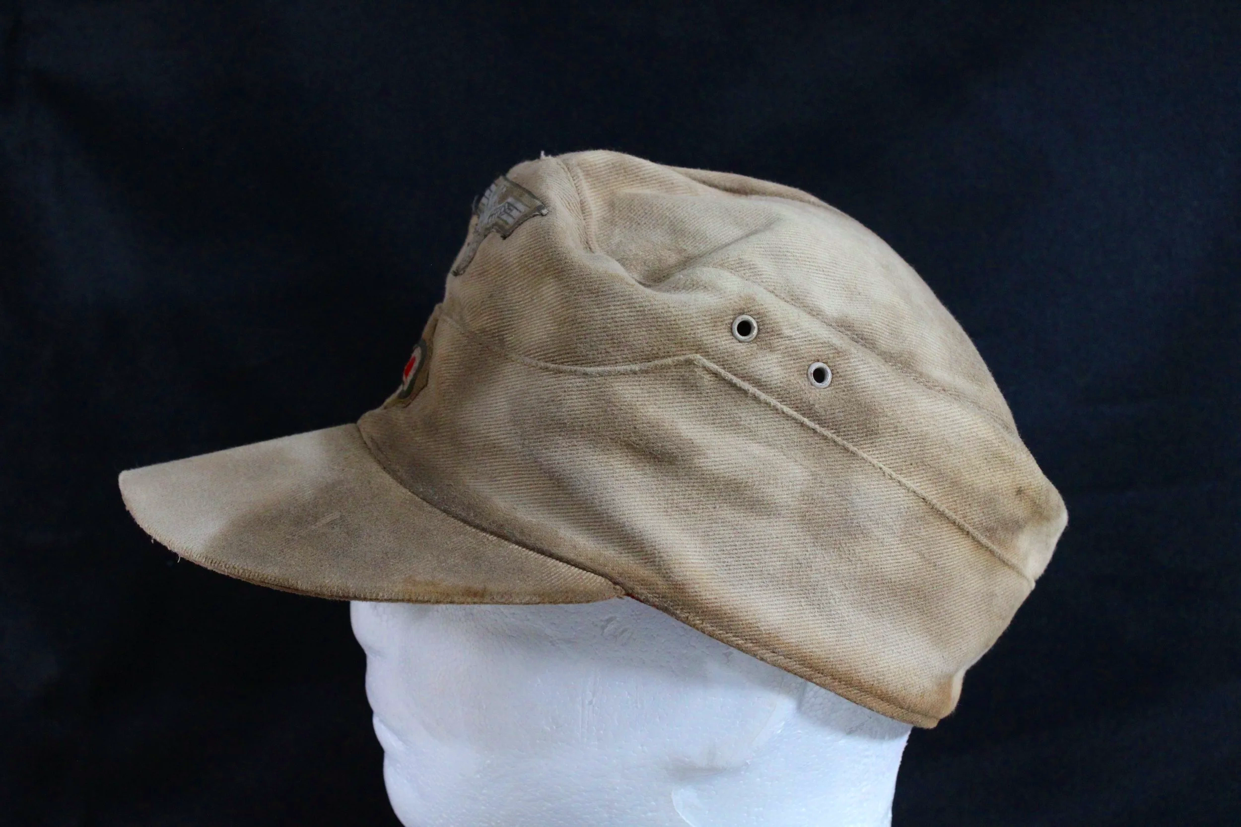 WW2 German Reproduction M41 tropical field cap (Tropenfelddienstmütze) Afrika Korps (Deutsches Afrikakorps)