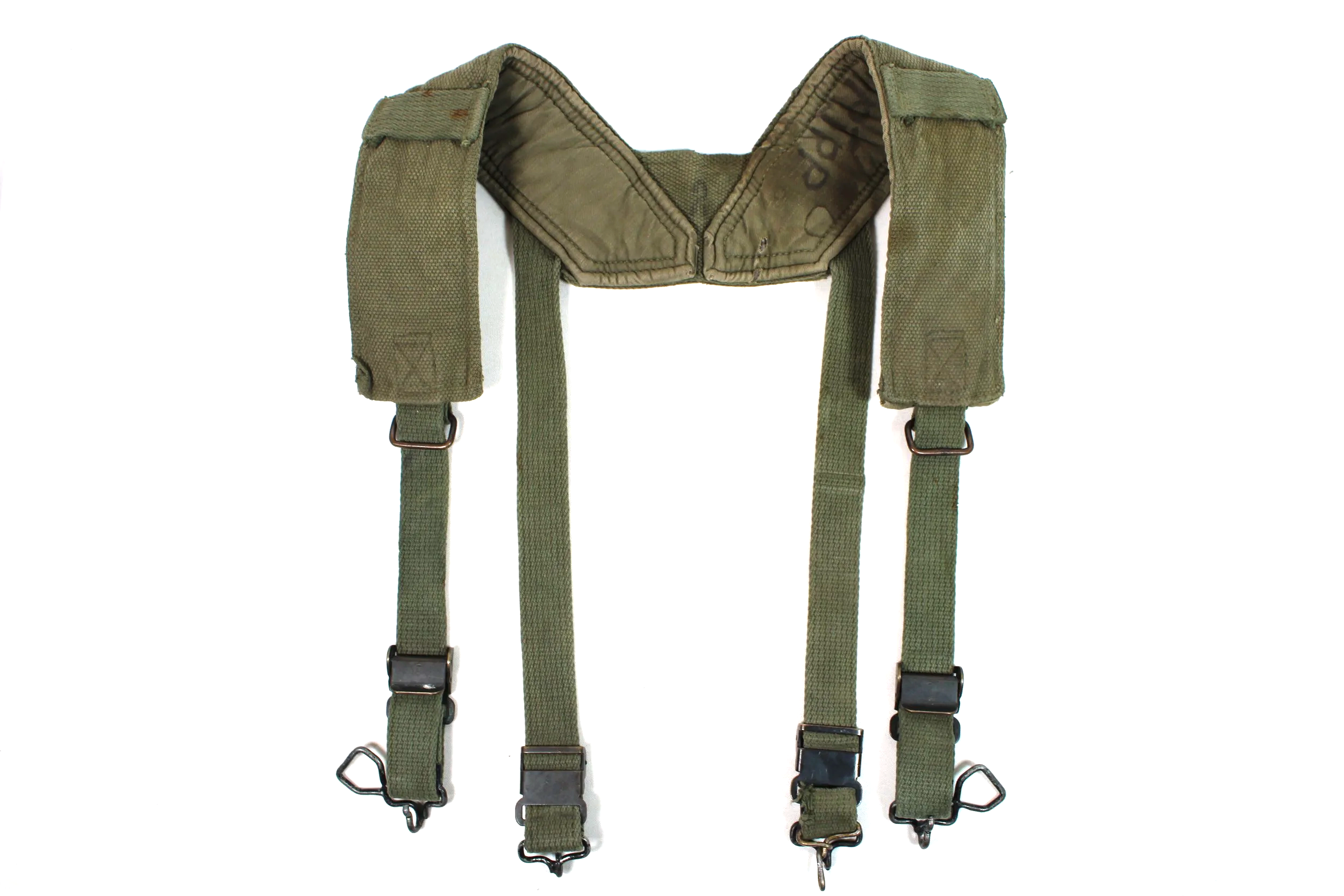 Vietnam War M56 Field Pack Suspenders Size R 1959 (Named)
