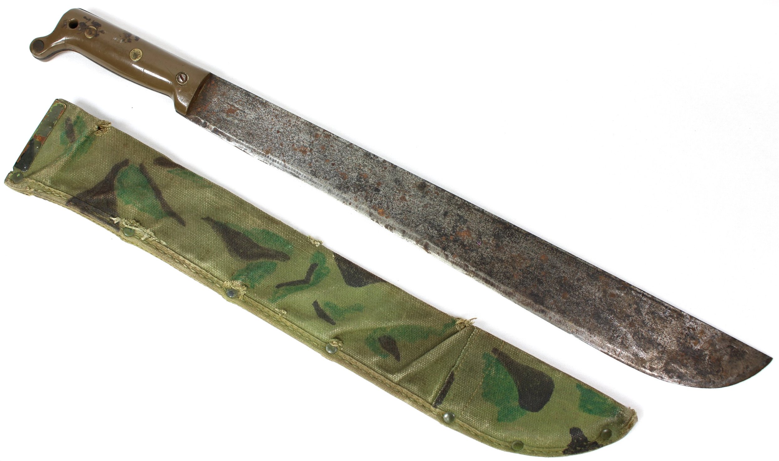 WW2 US TRUE TEMPER 1945 Machete and Camouflage BOYT 1943 Sheath