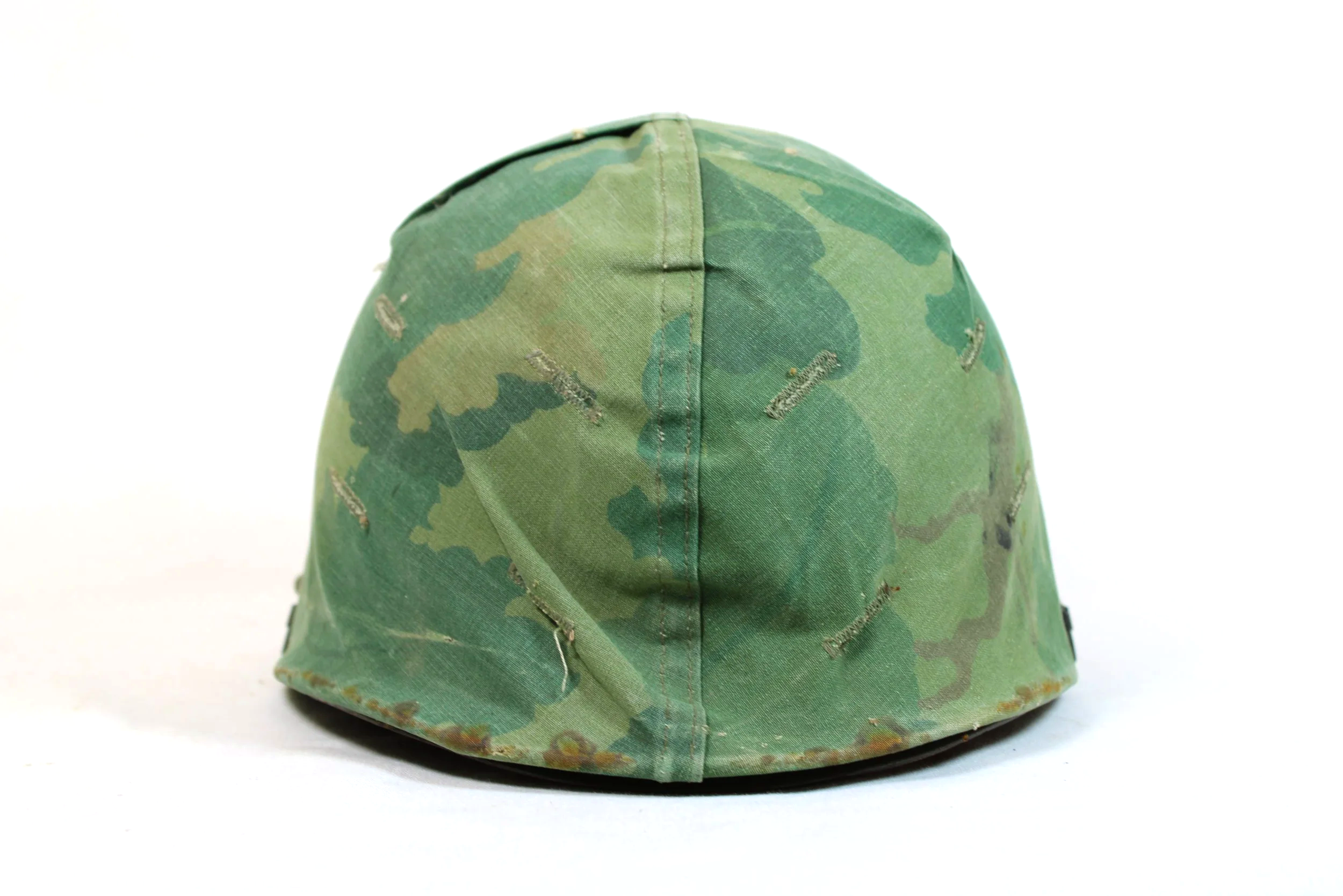 Early Vietnam War M1 Helmet set W/Deep early Mitchel Cover and Korean War Era Liner W/Decals
