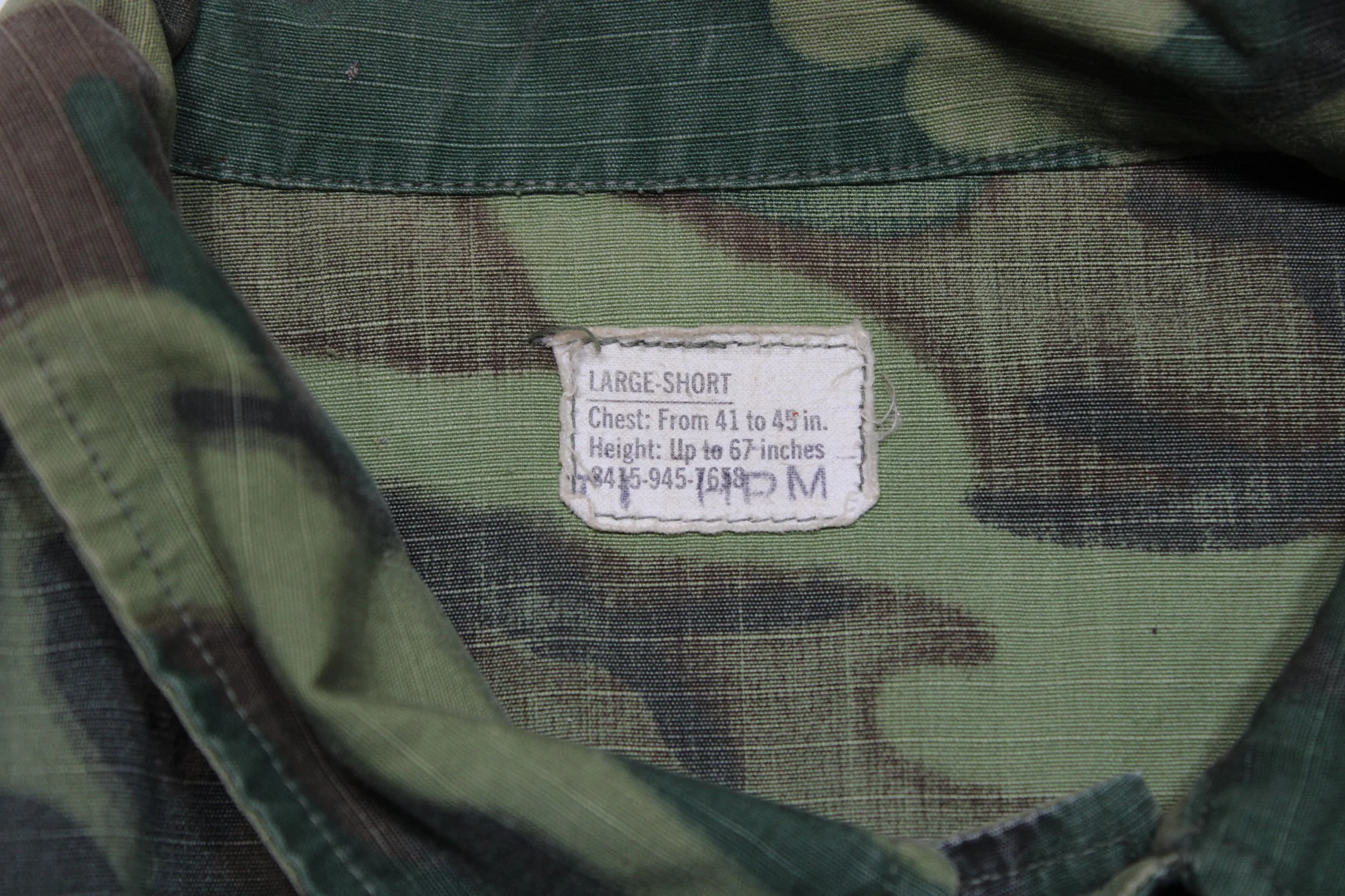 USMC ERDL Camouflage RipStop Jungle Pants Vietnam War Large