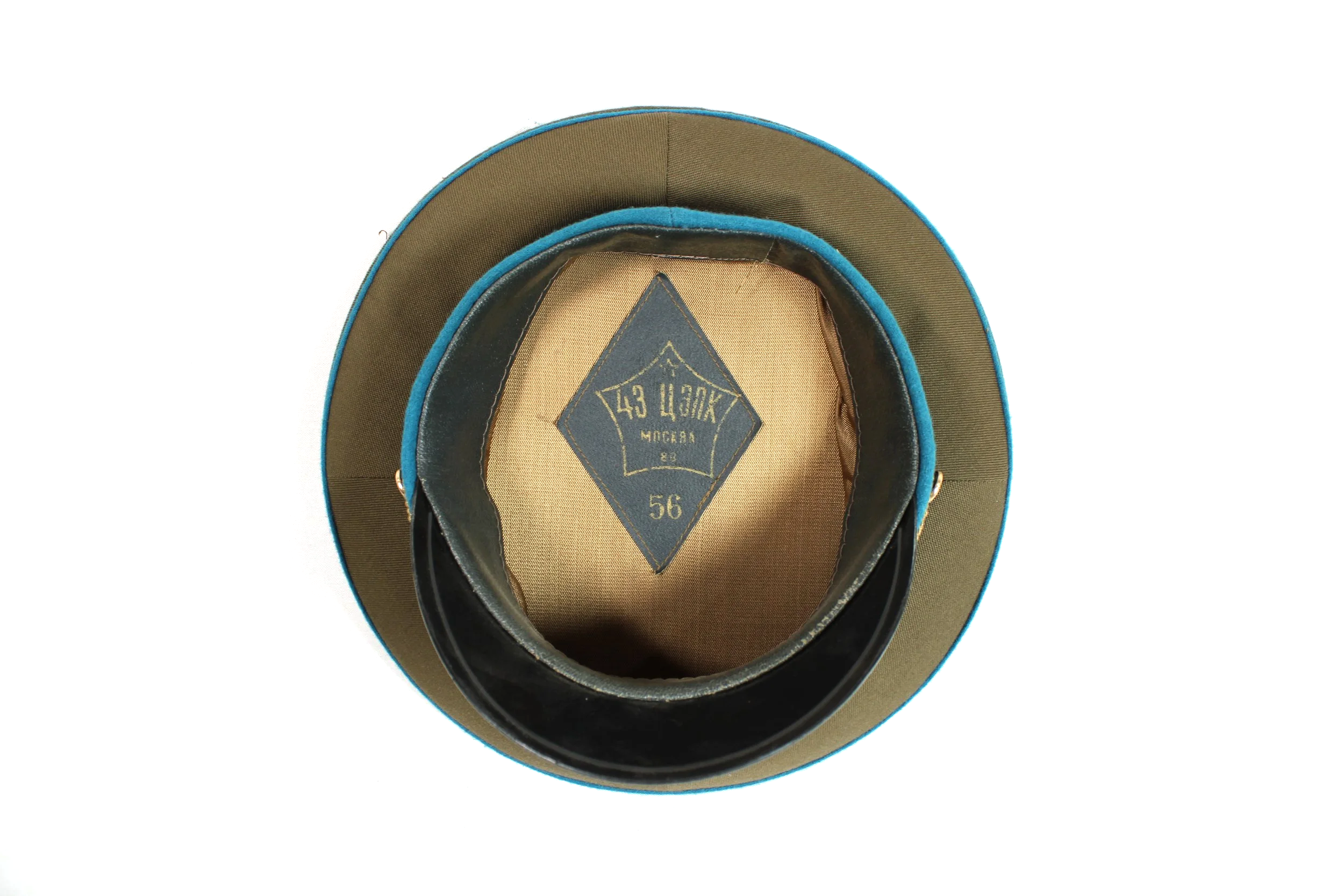 Cold War Soviet USSR Air Force Officer Visor Cap Hat Size 56