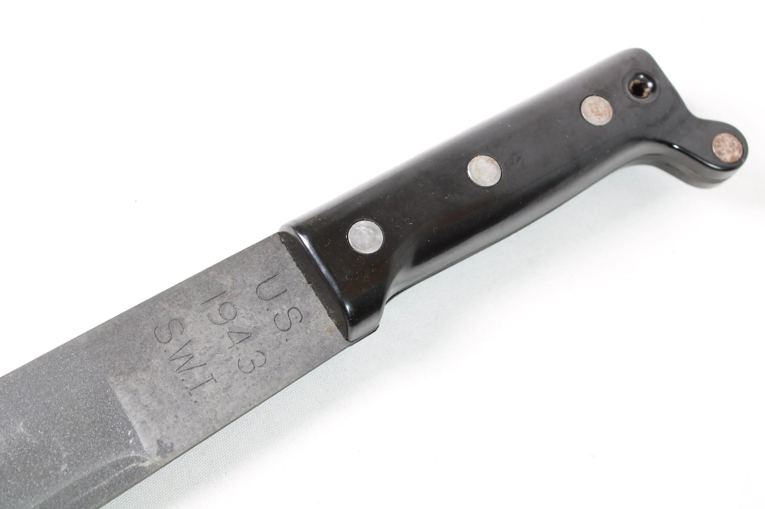 Reproduction WW2 1943 Machete and Sheath Ontario Knife Co. for Shreck Wholesale Industries (SWI)