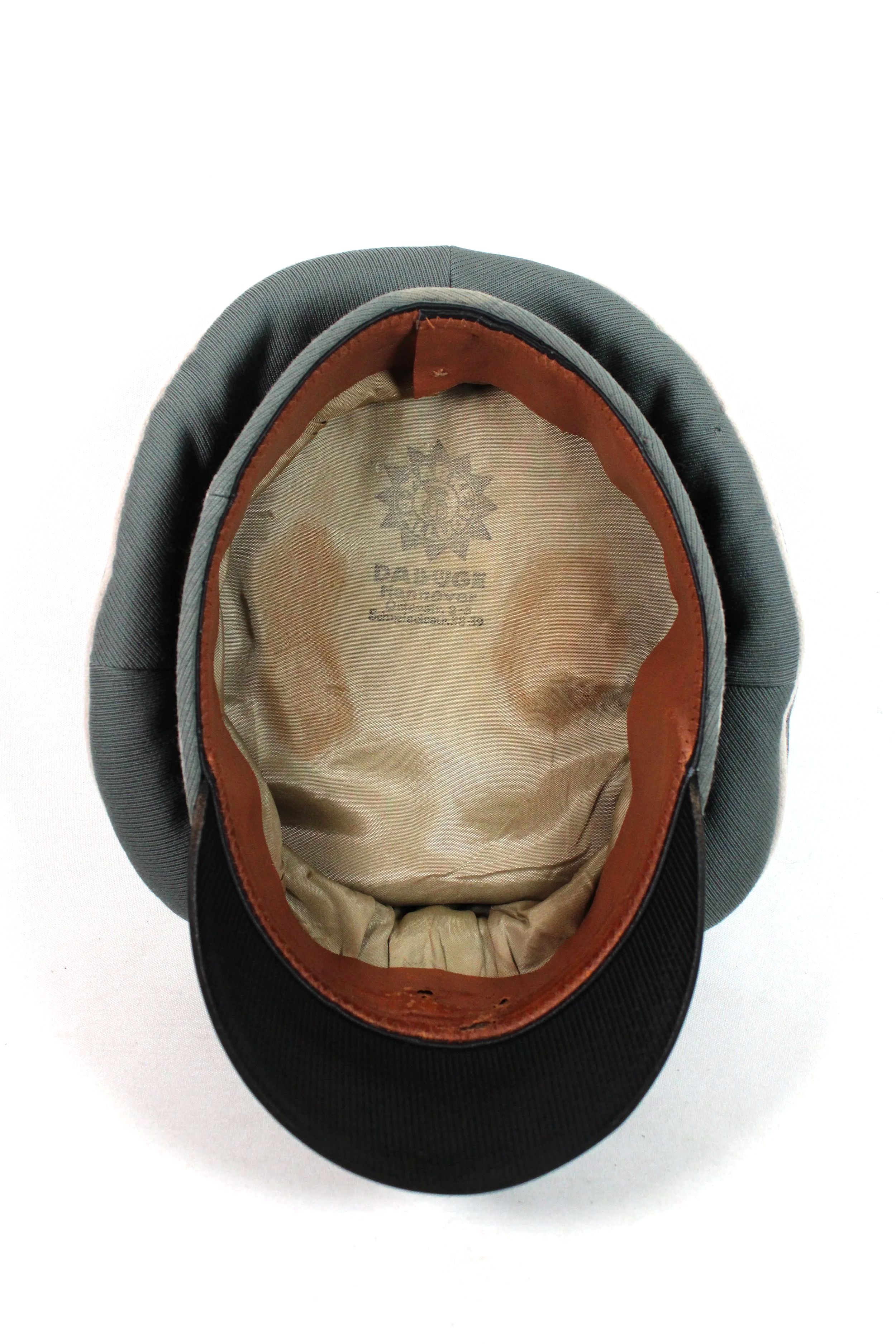 Waffen SS Old Janke Officer Crusher Visor Size 58