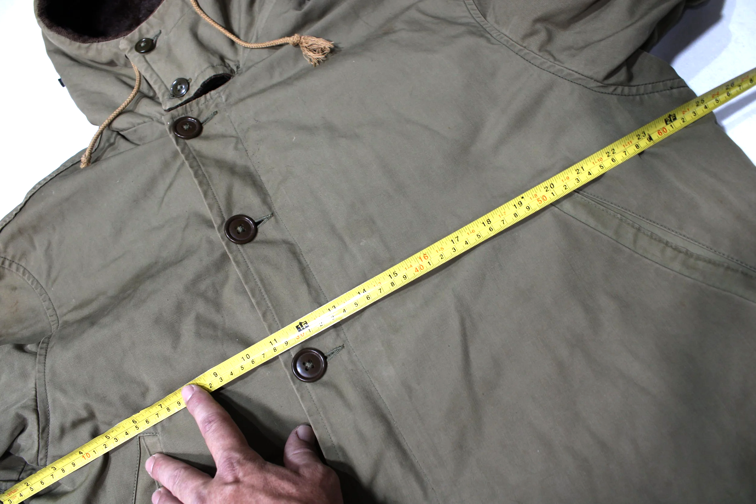 WW2 US Army Air Force Type B-9 Parka Military Jacket (Two Names!) Size 38