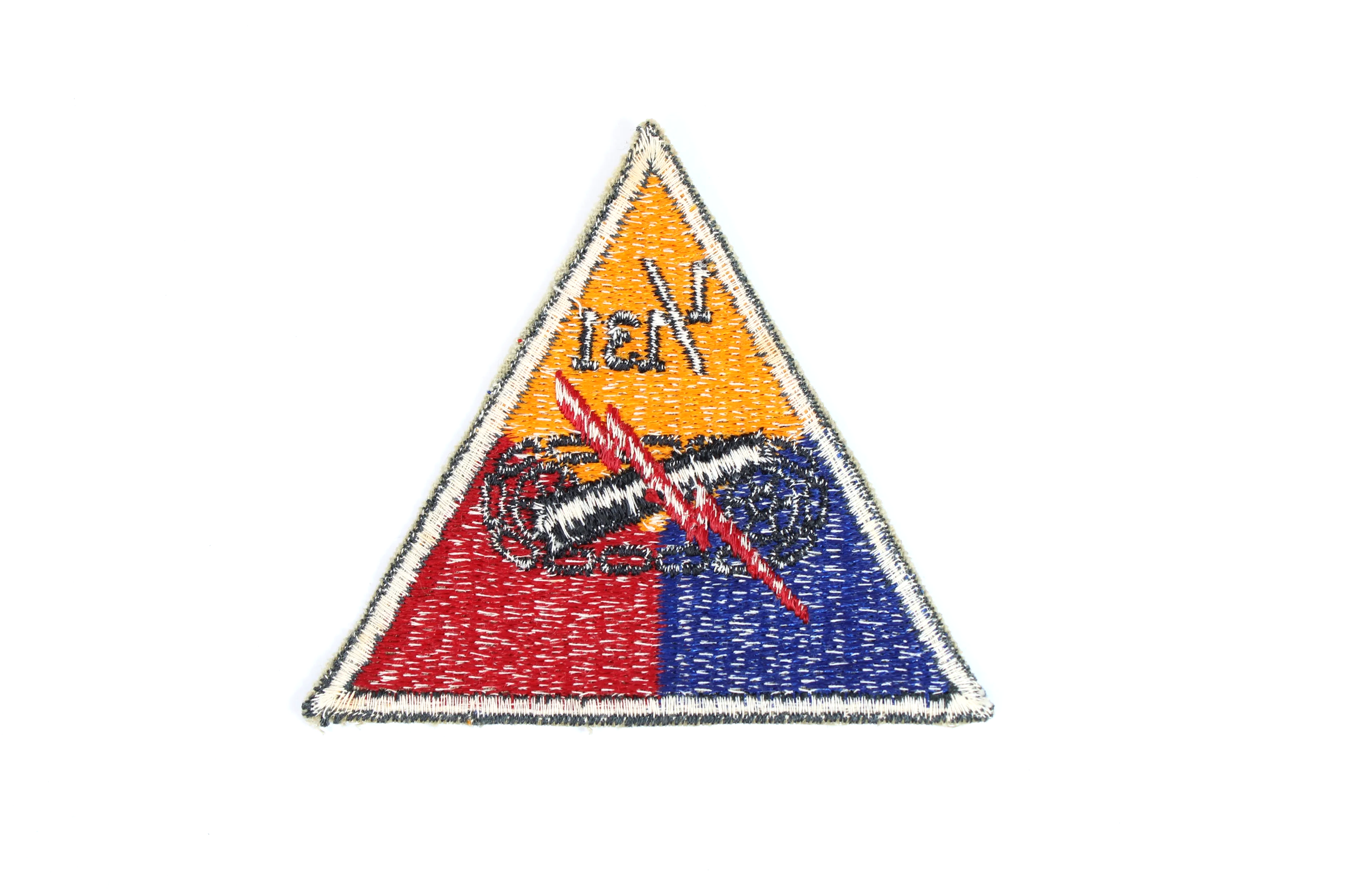 RARE WW2 U.S. Army Armored Force 1st Battalion, 131st Armor Regiment Patch Rear