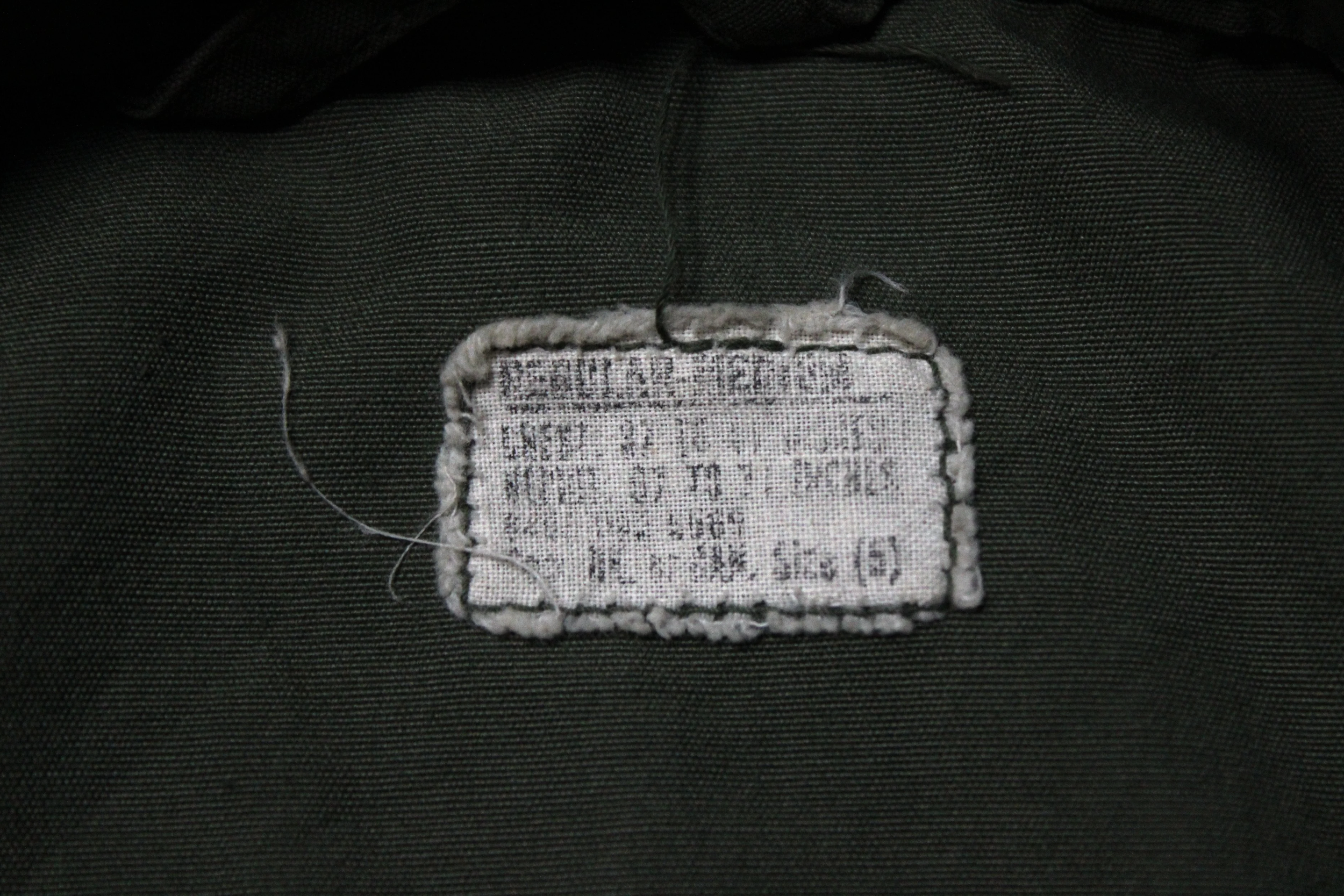 1st Pattern Jungle Jacket Vietnam War Poplin Exposed Button Medium Regular