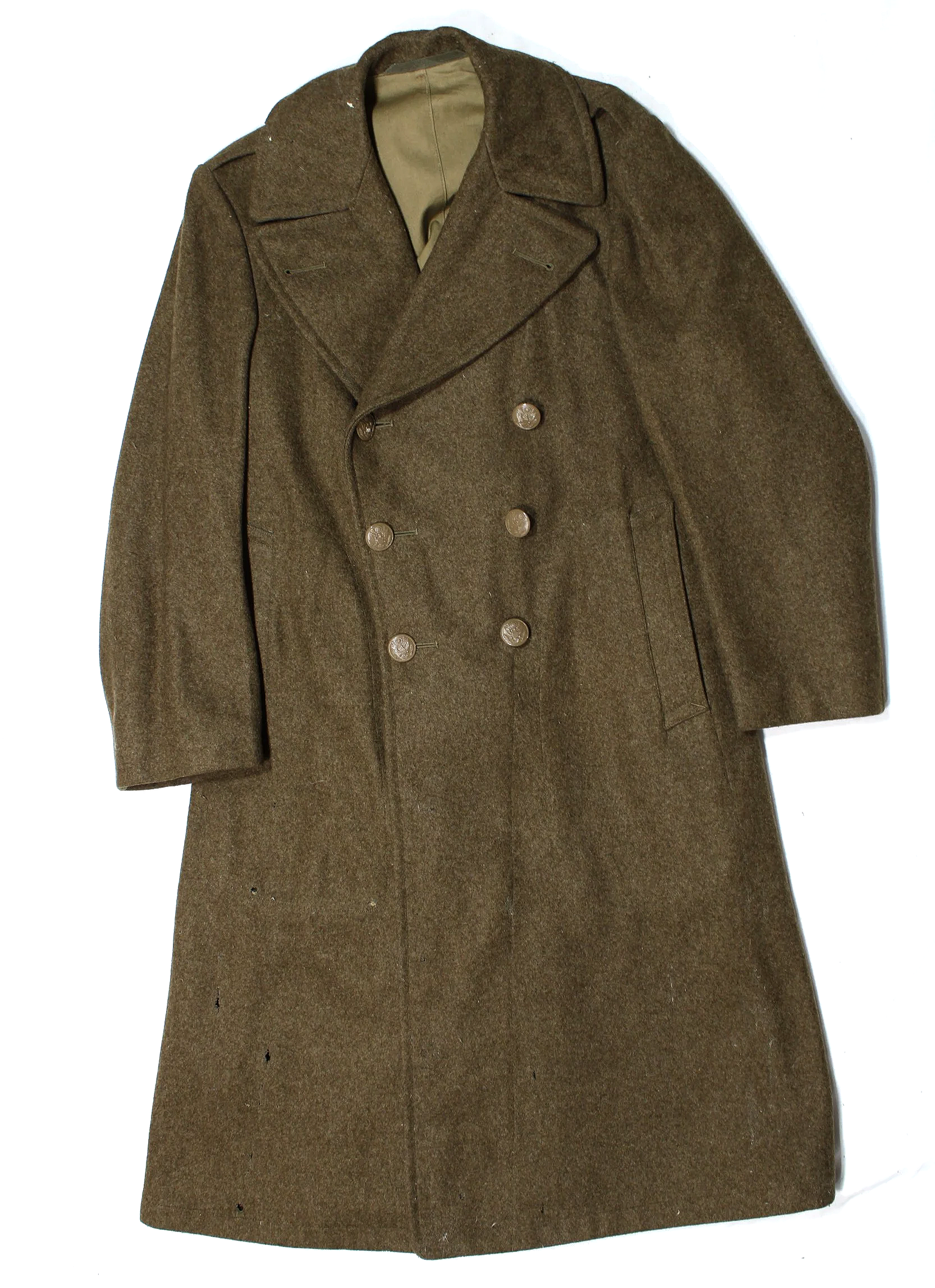 US WW2 Enlisted Men Wool Greatcoat 36R