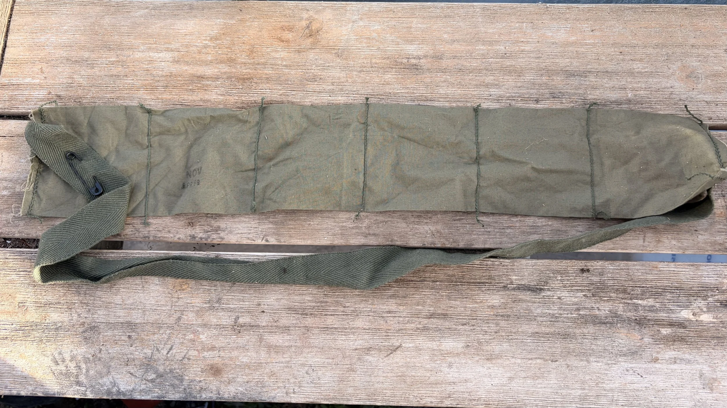 Vietnam War 1969 5.56MM Bandolier W/ Safety Pin