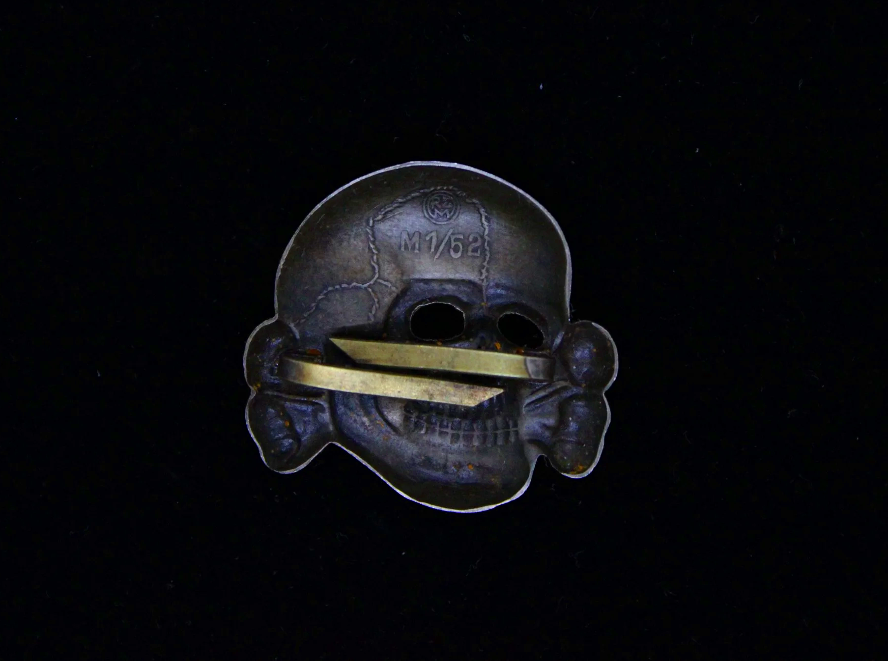 Reproduction WW2 German Waffen SS "Totenkopf" Visor Cap Skull RZM M1/52