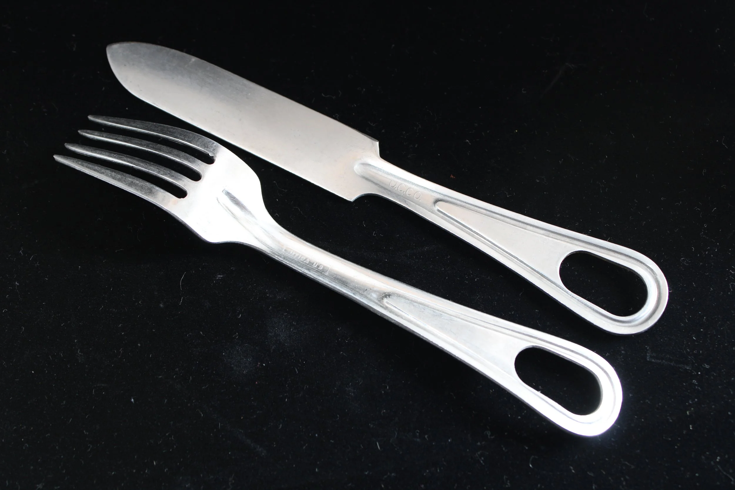 Vietnam War 1962 PATTERN FIELD MESS KIT MEAT CAN FORK & KNIFE UTENSIL