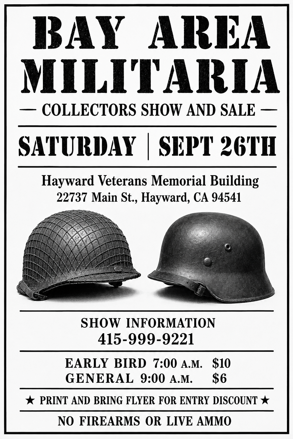 Bay Area Militaria Show Northern California