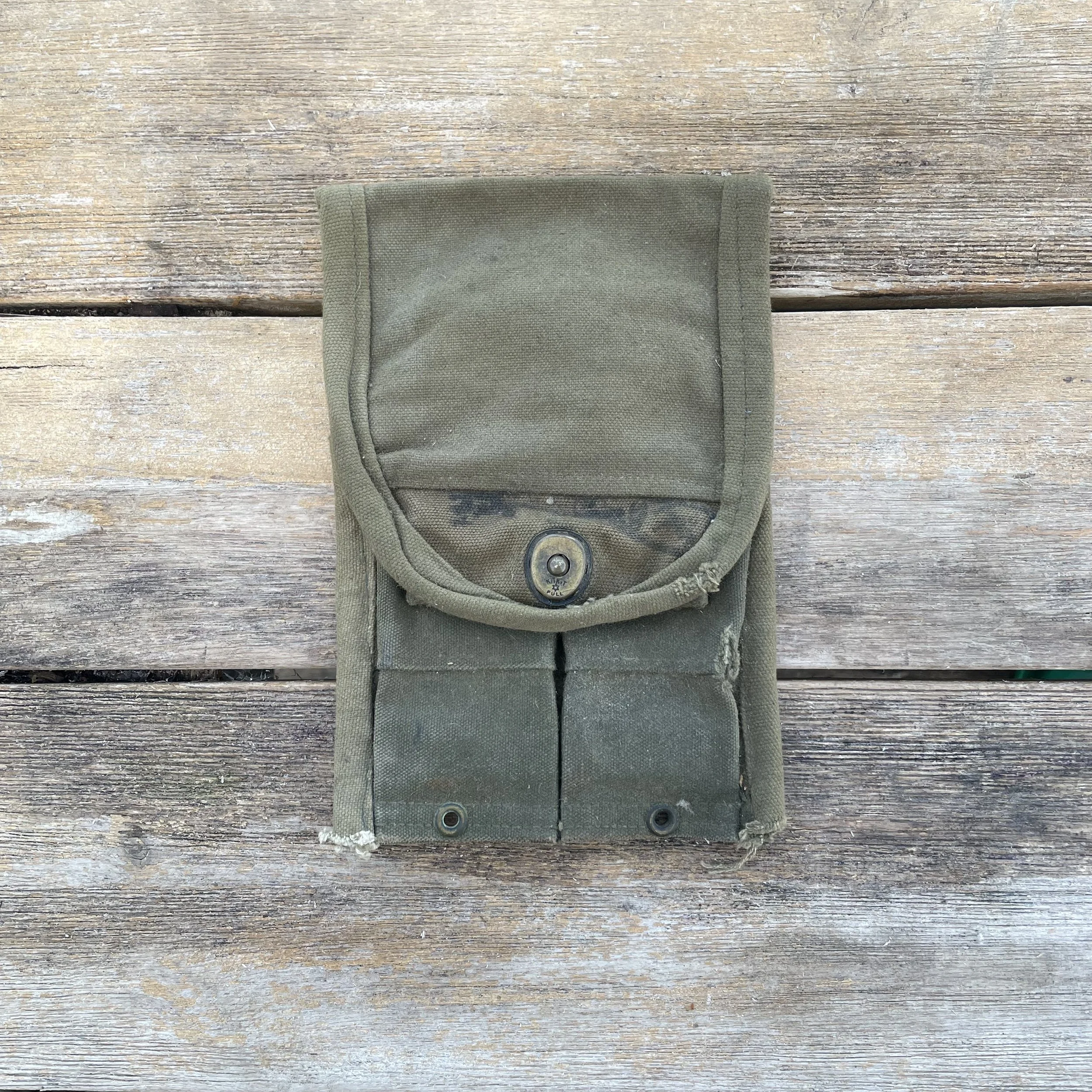 Korean War Ml Carbine Magazine Pouch 30rd Magazine Original  Rigger Made