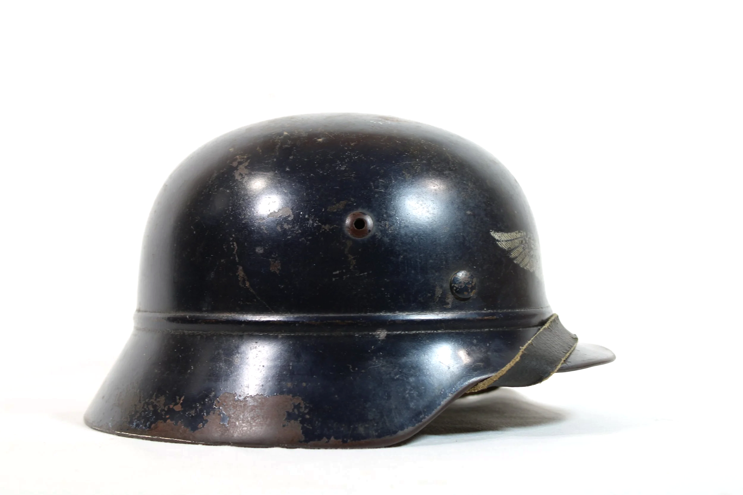 M35 NS62 Beaded Luftschutz Civil Air Defense WW2 German Helmet