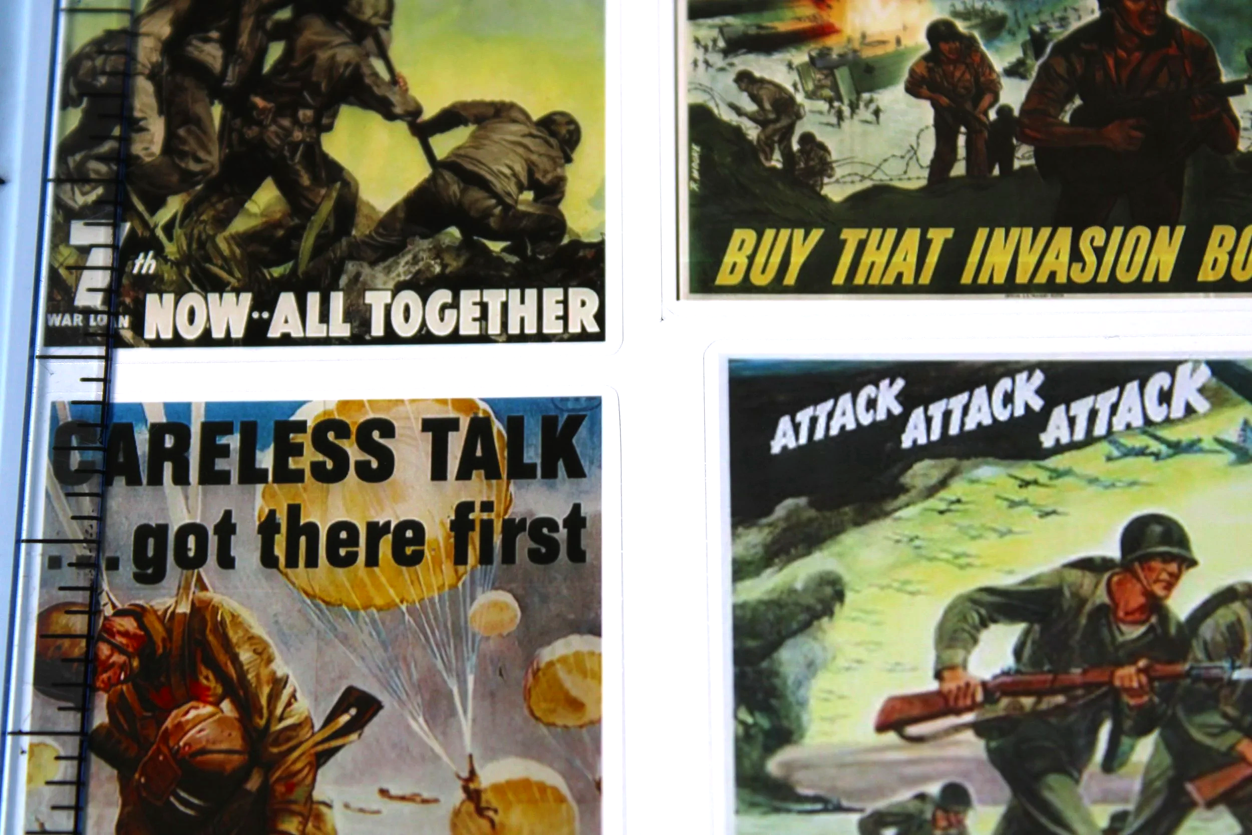 WW2 US Propaganda Sticker Sheet