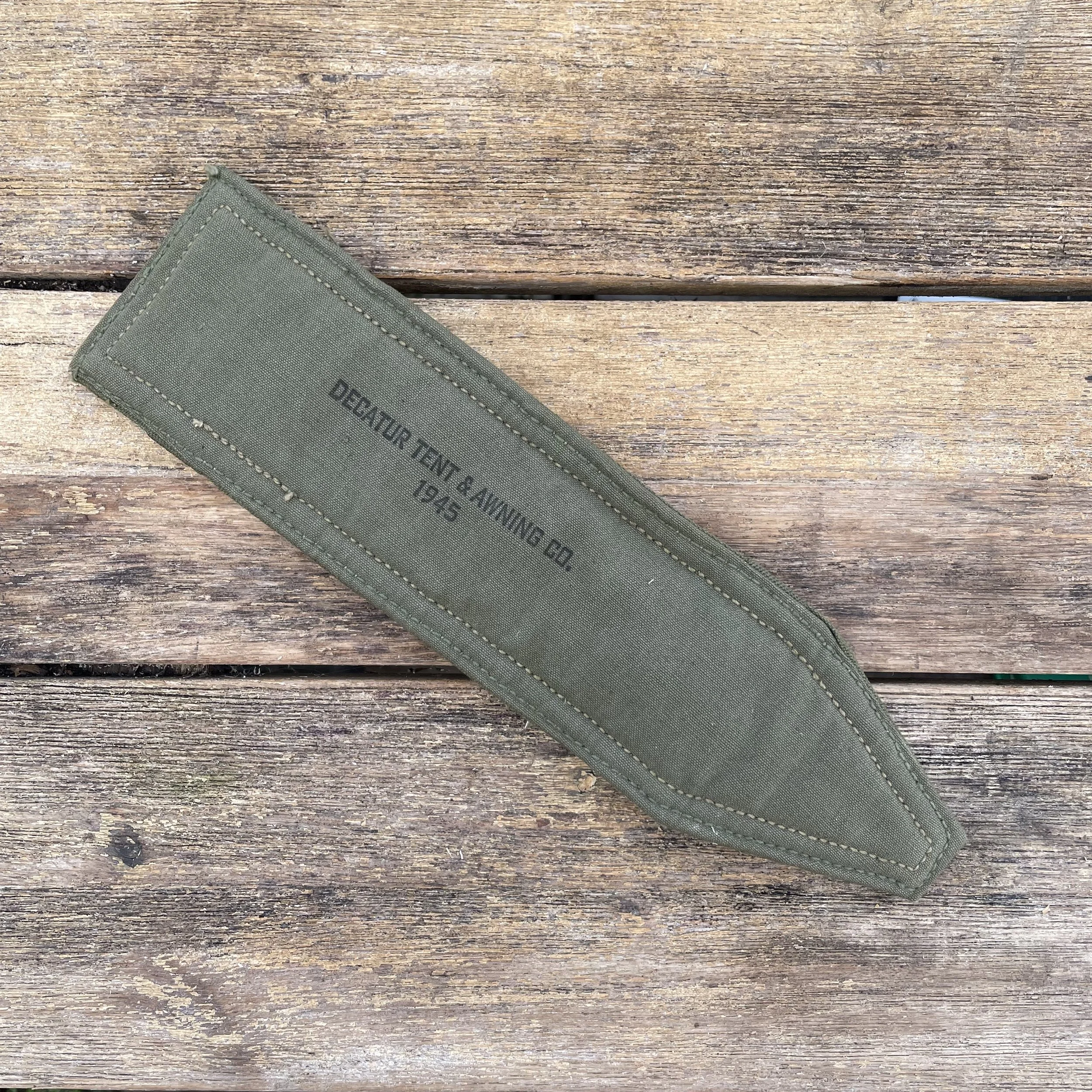 WW2 1945 US Military SUSPENDER SHOULDER PADS WWII DECATUR TENT & AWENING CO. original