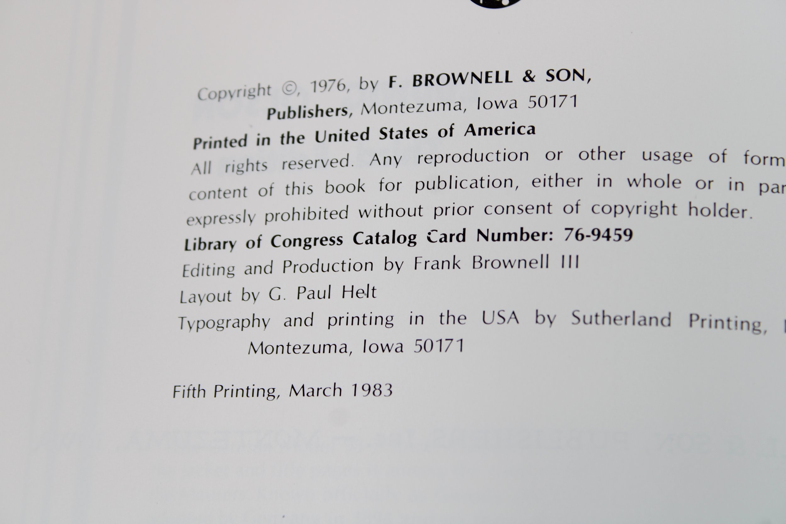 Mauser Bolt Rifles Ludwig Olson 3rd Edition 11th Printing F. Brownell & Son 1993