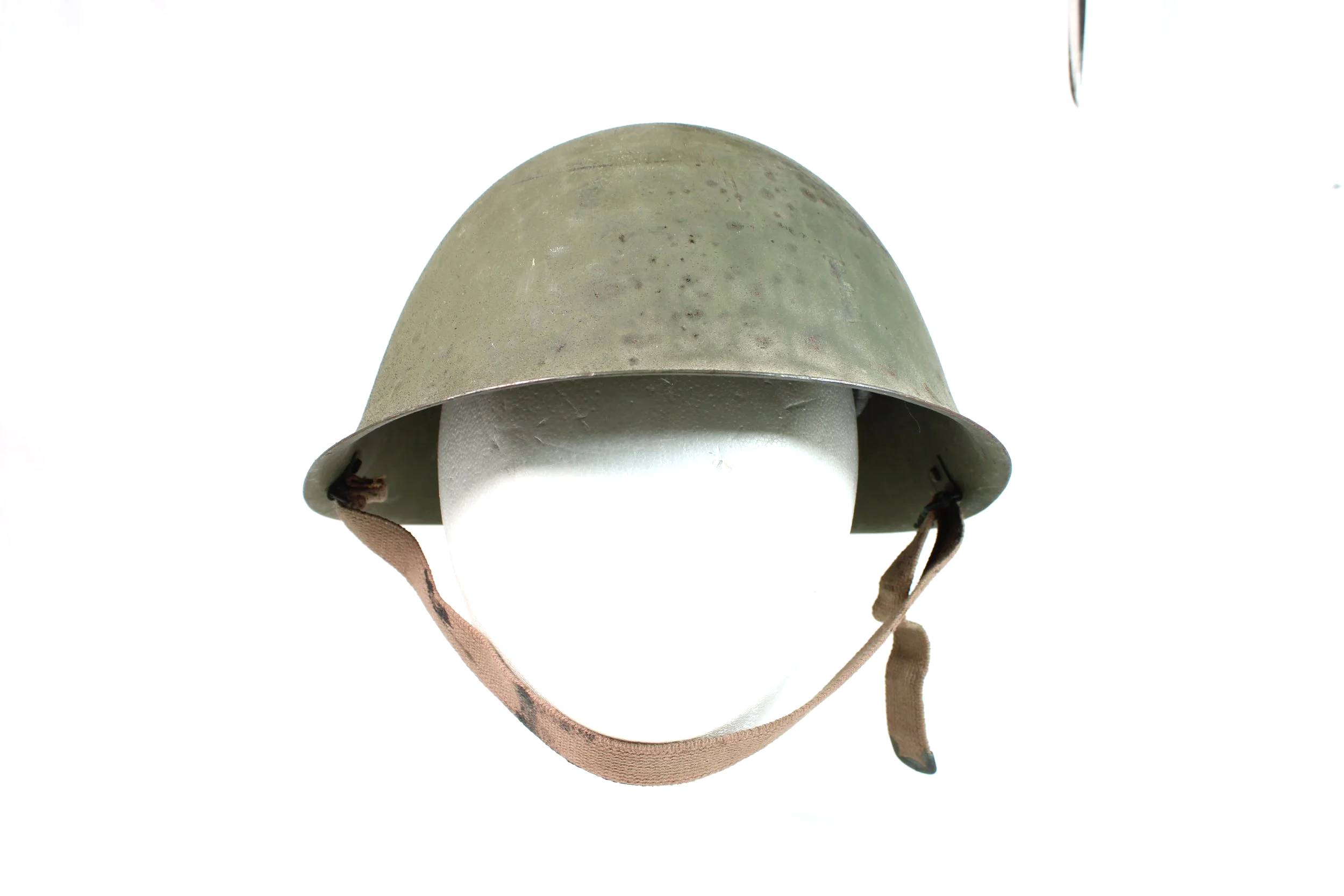 British Raw Edge Turtle Shell Helmet 1950's