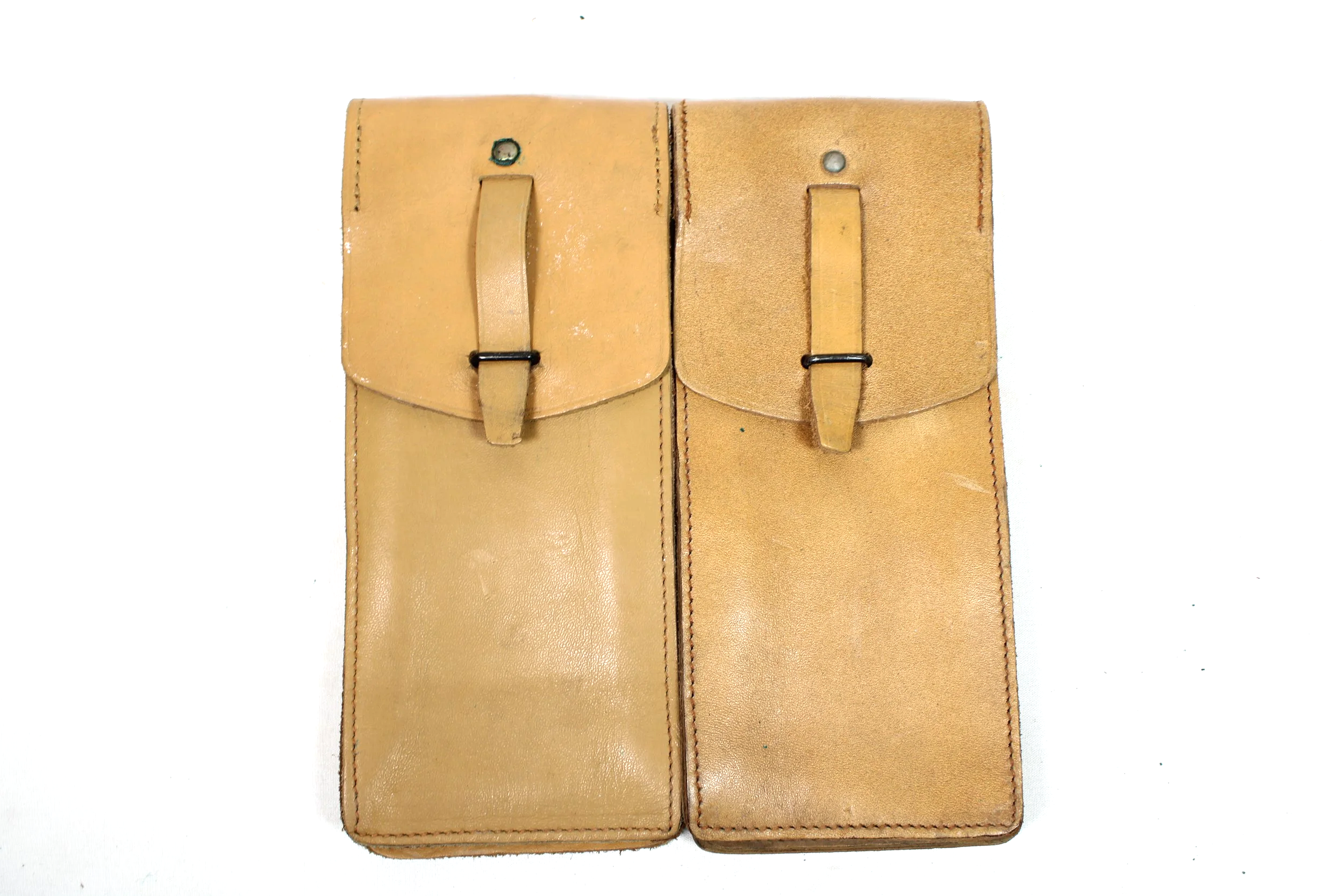 French MAT-49 submachine gun leather magazine pouches