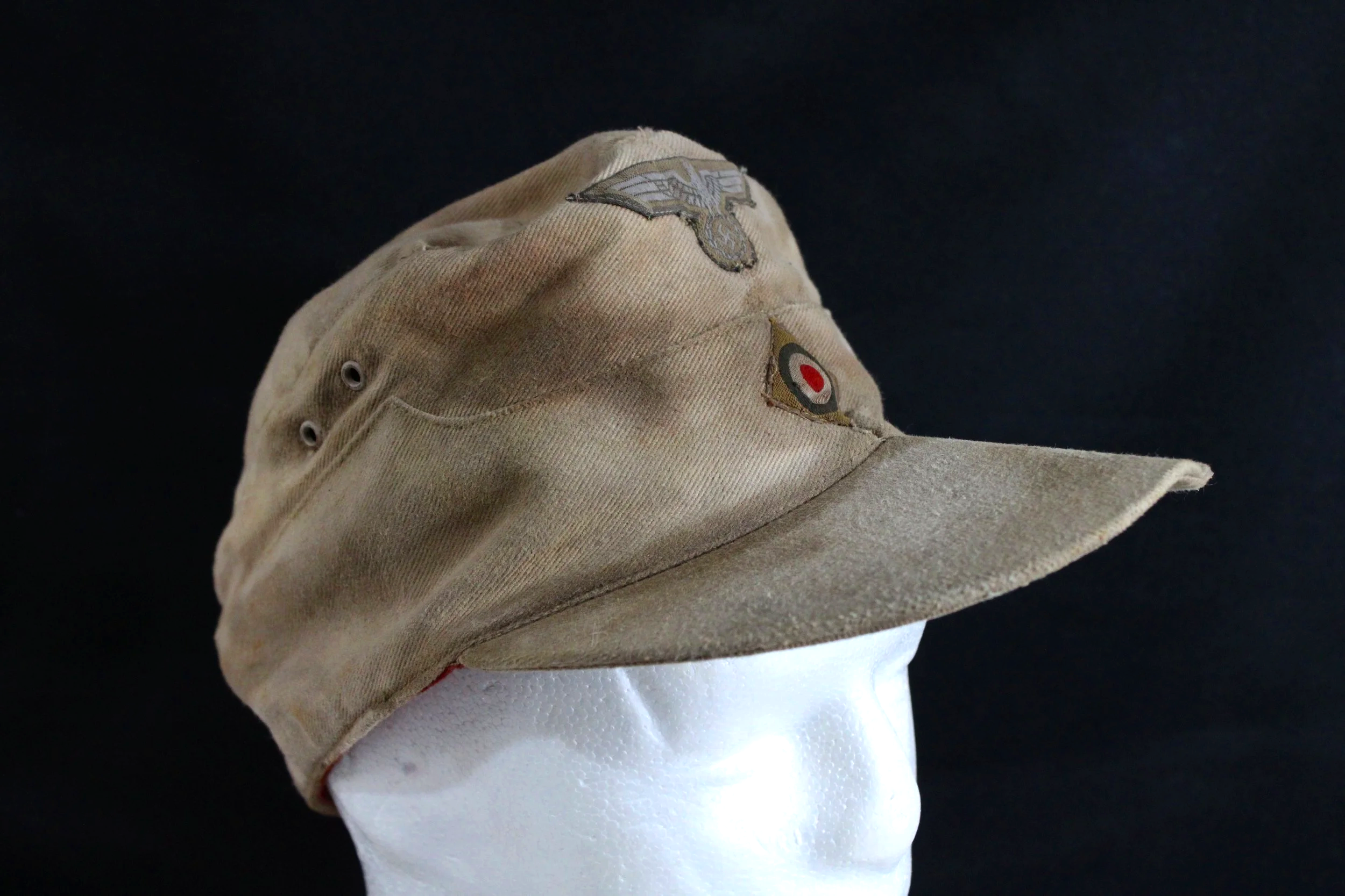 WW2 German Reproduction M41 tropical field cap (Tropenfelddienstmütze) Afrika Korps (Deutsches Afrikakorps)