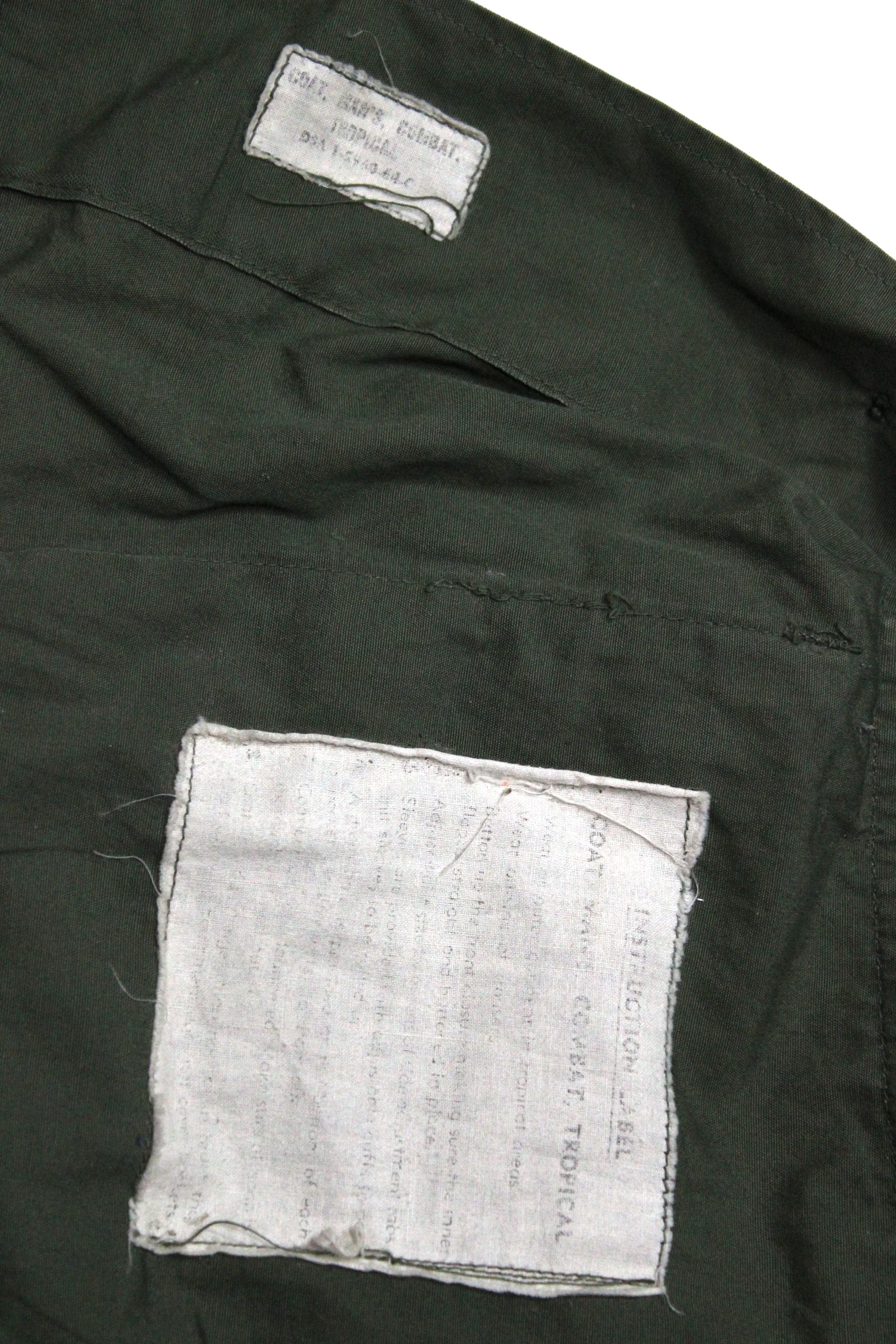 1st Pattern Jungle Jacket Vietnam War Poplin Exposed Button Medium Regular